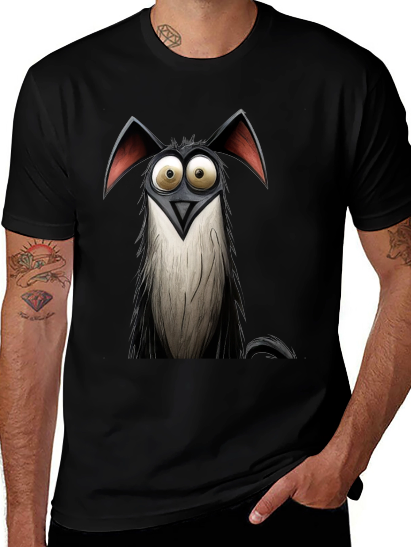 Variant 6 of Cartoon Dog Graphic T-Shirt