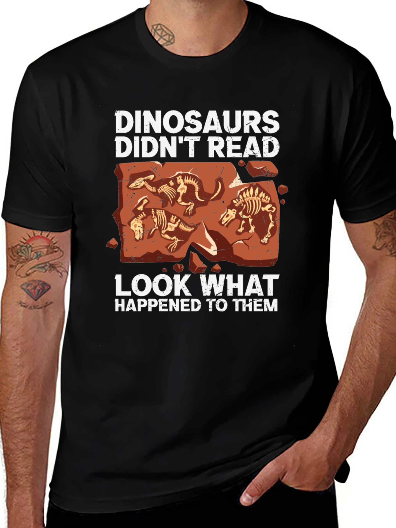 Dinosaurs Didn't Read Graphic Tee