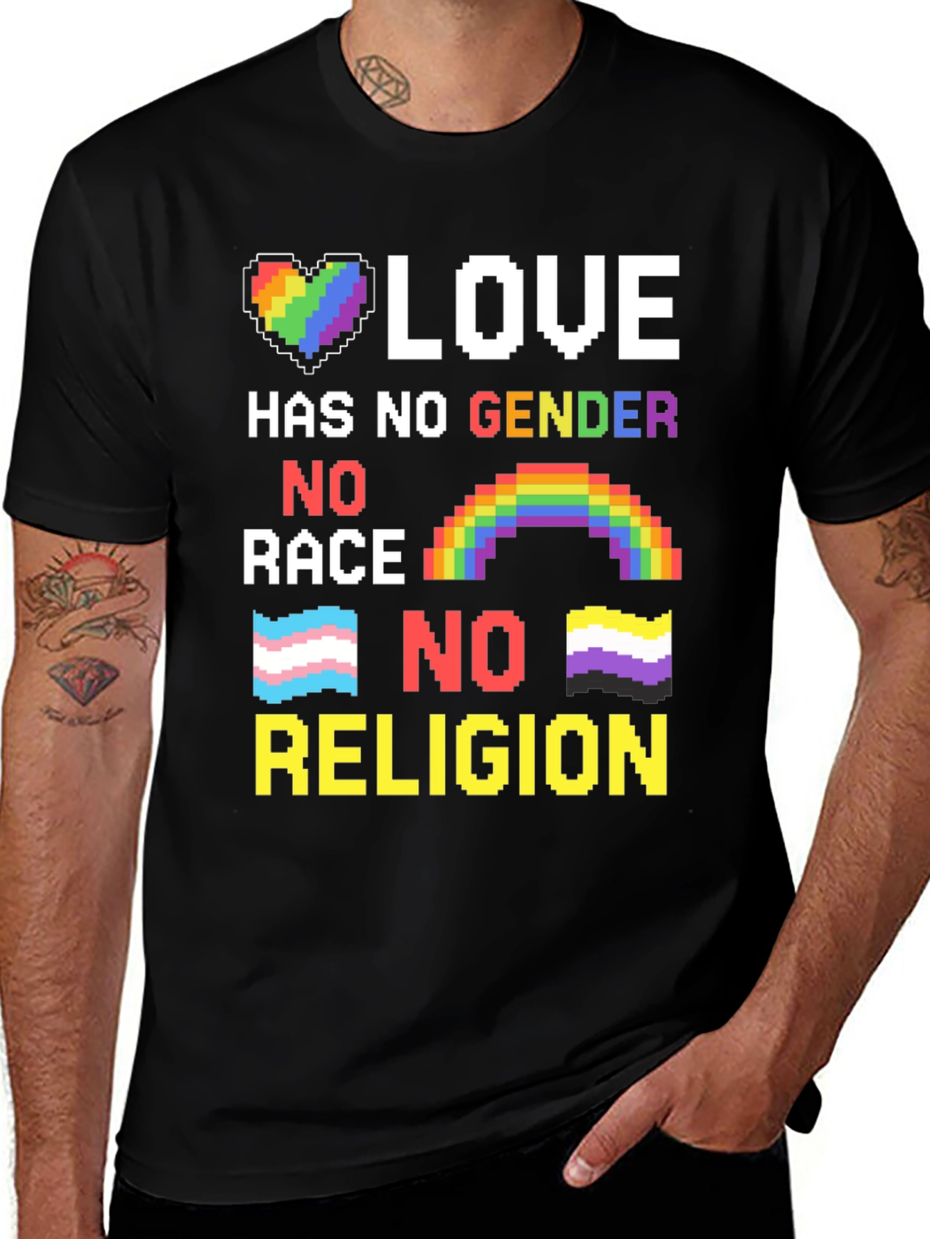 Love Has No Gender Race Religion T-Shirt