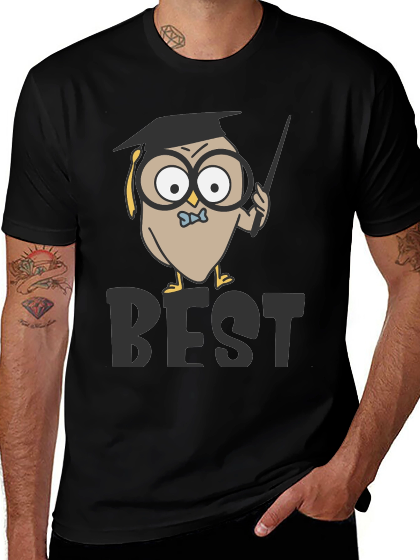 Variant 23 of Owl Professor T-Shirt - Best Teacher Award
