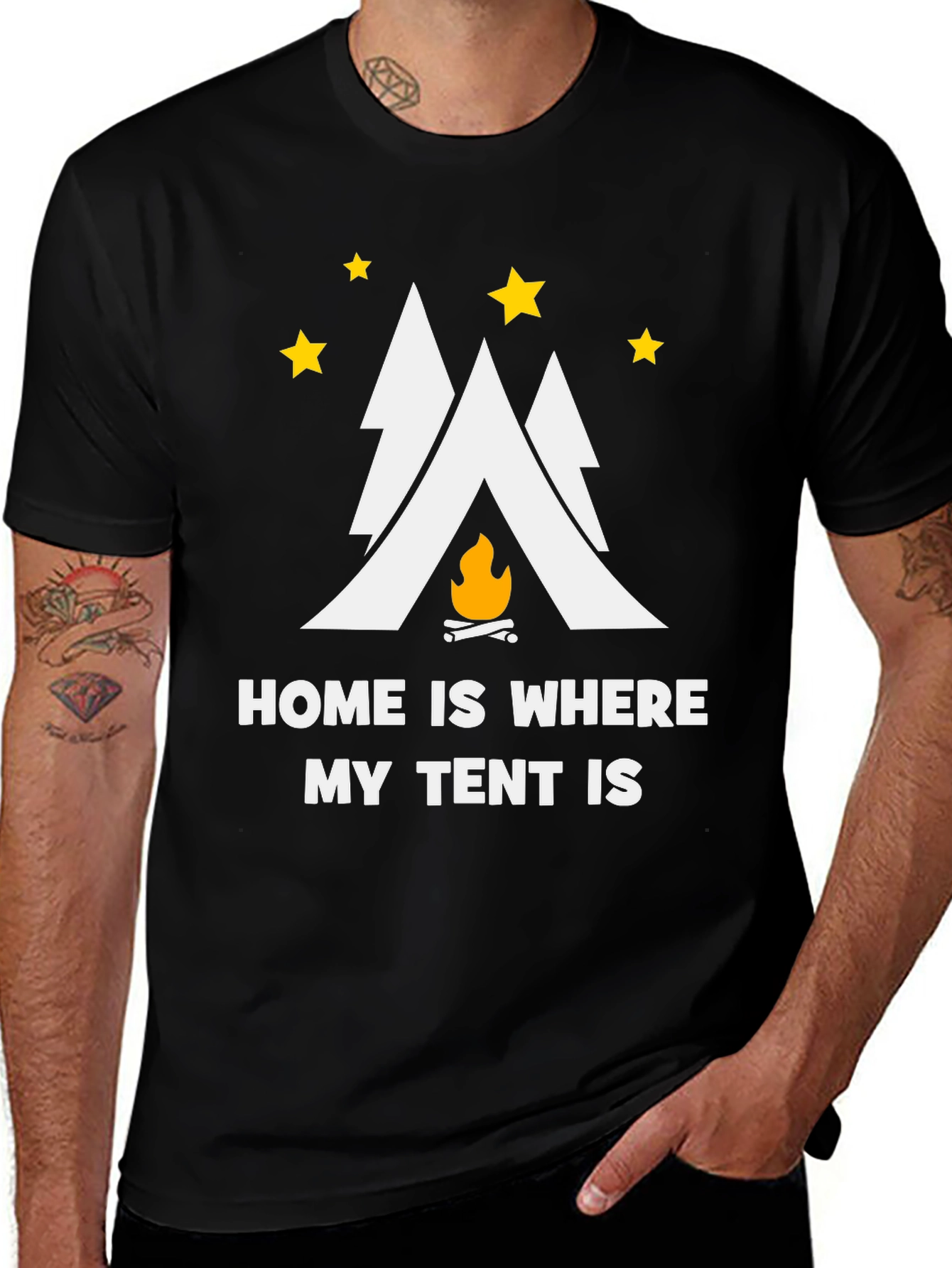 Variant 3 of Home is Where My Tent Is T-Shirt