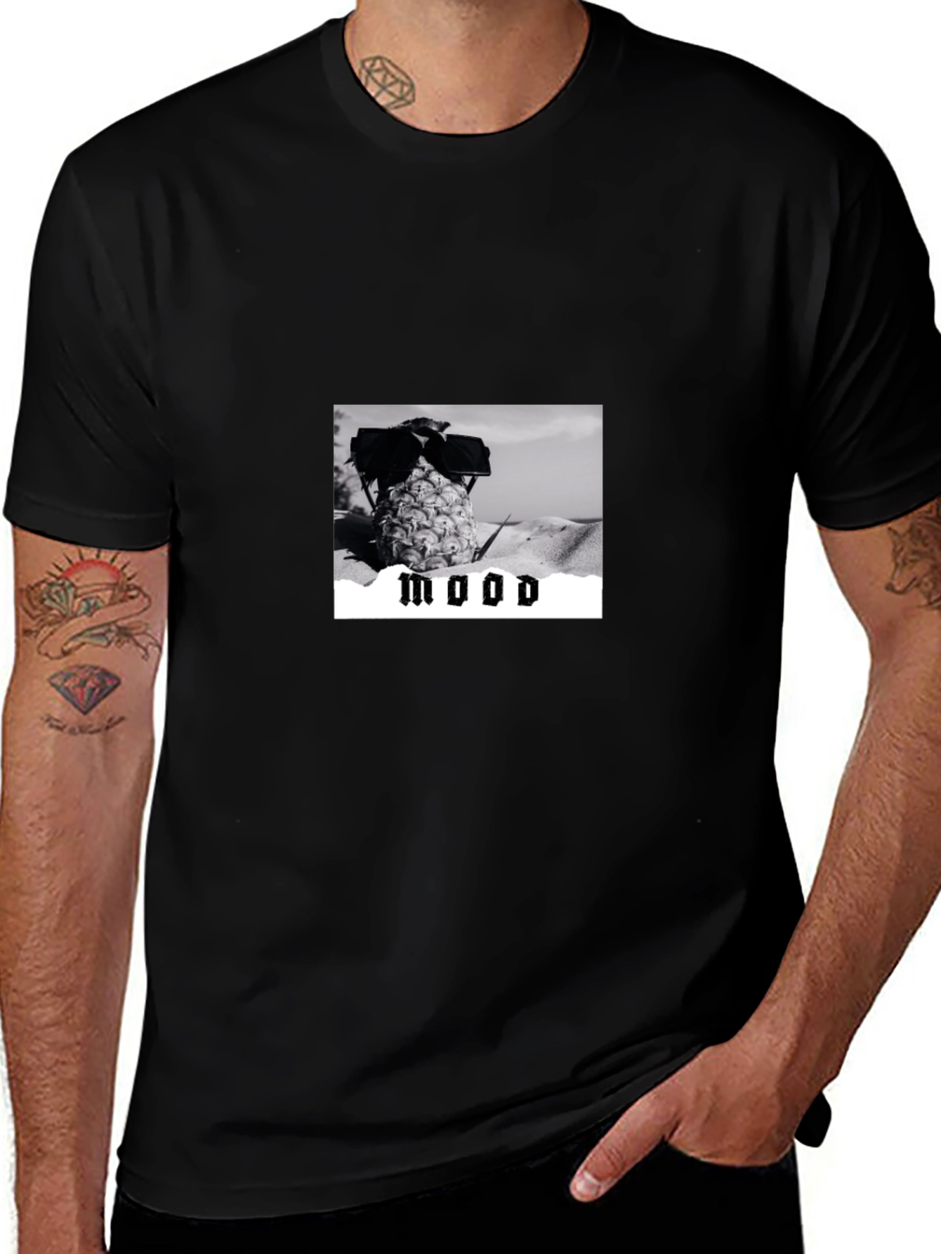 Variant 15 of Cool Mood Black T-Shirt