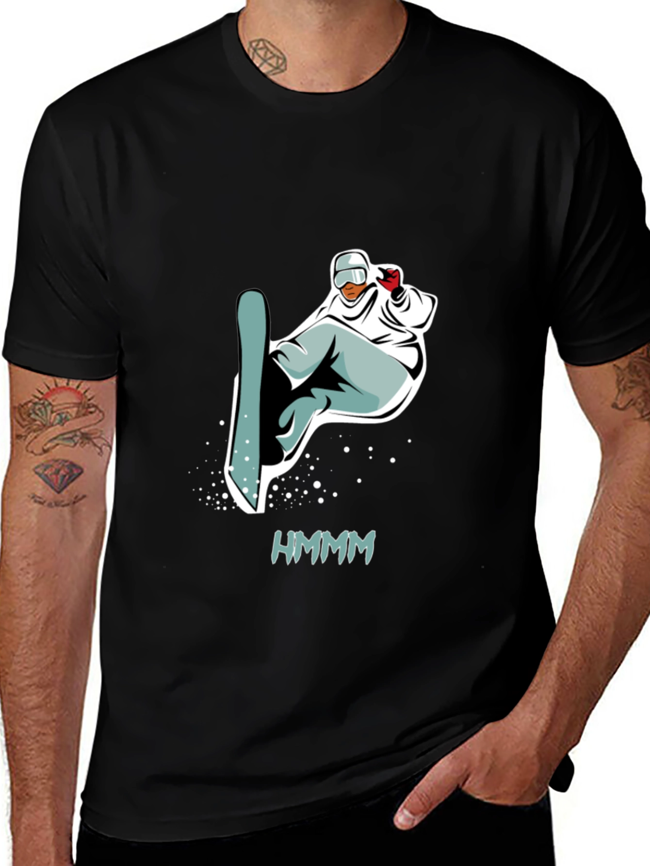 Variant 11 of Cool Snowboarder Graphic Tee - HMMM Design