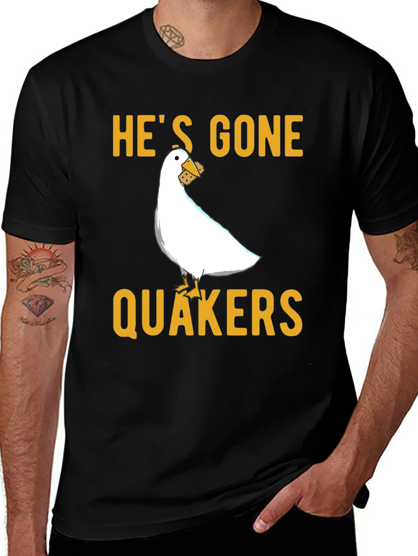 Variant 6 of He's Gone Quakers T-Shirt