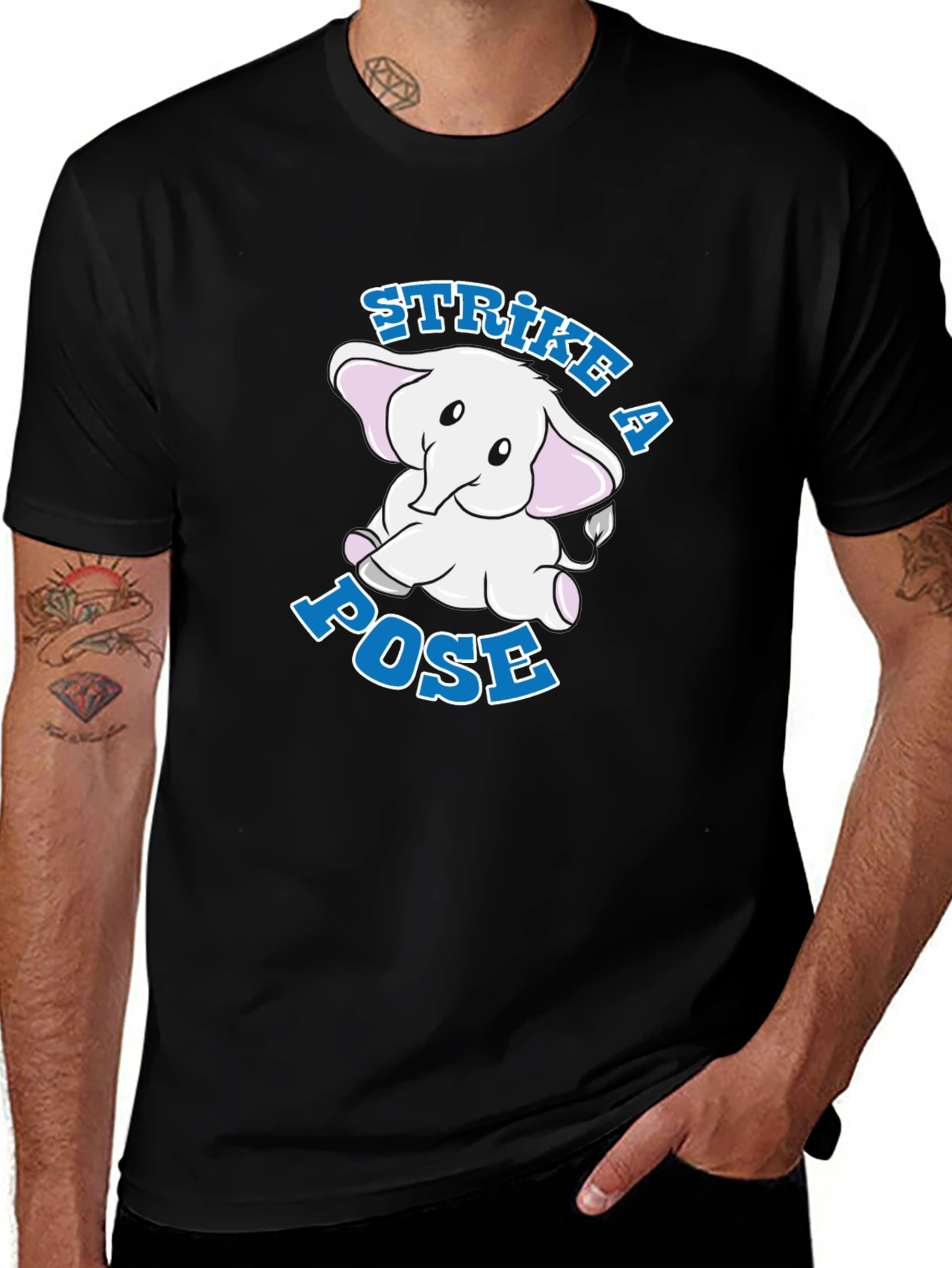 Variant 16 of Strike a Pose Elephant Graphic Tee