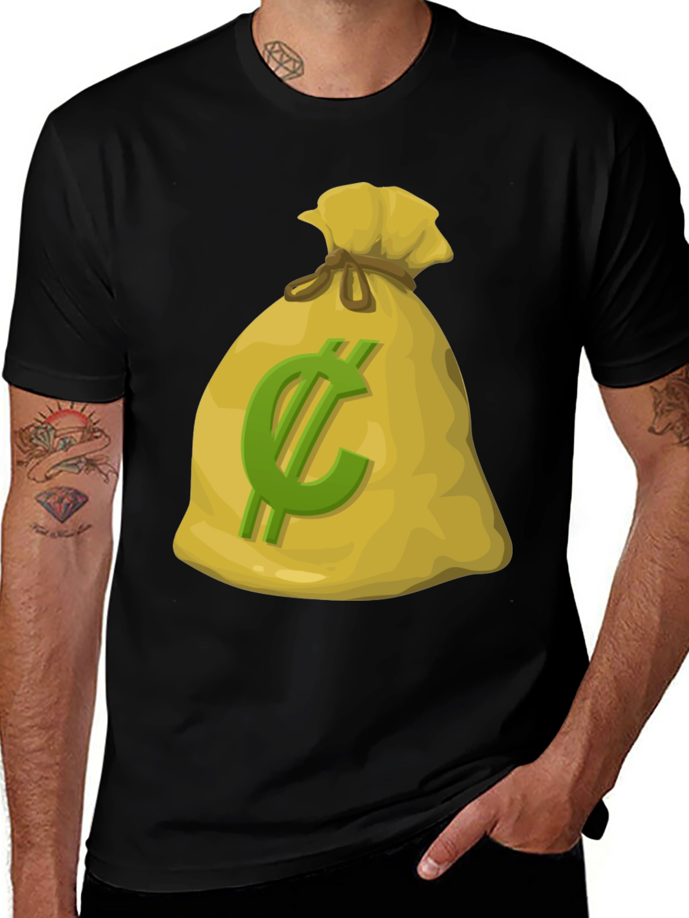 Variant 22 of Money Bag Graphic T-Shirt
