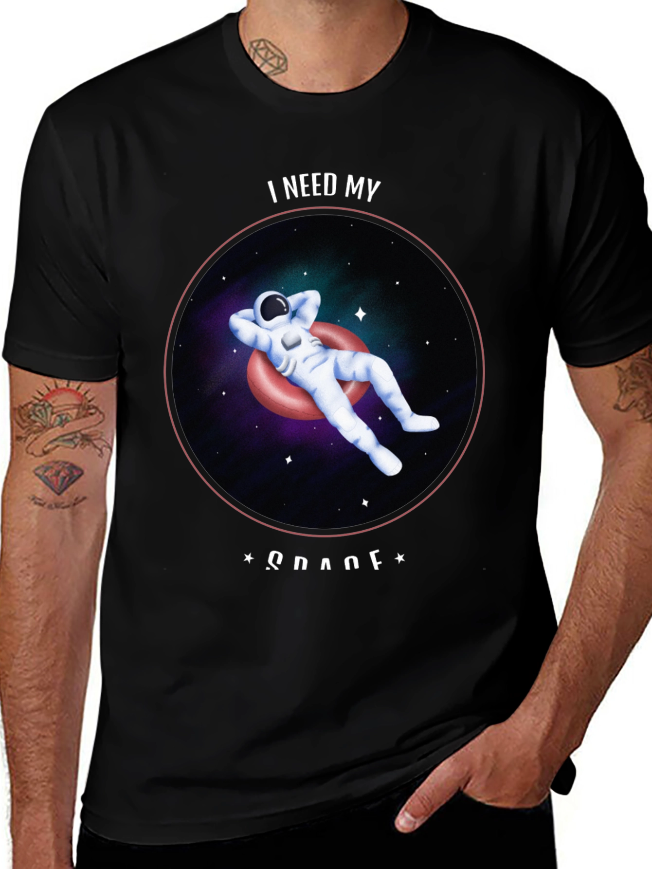 Variant 28 of I Need My Space Astronaut Graphic T-Shirt