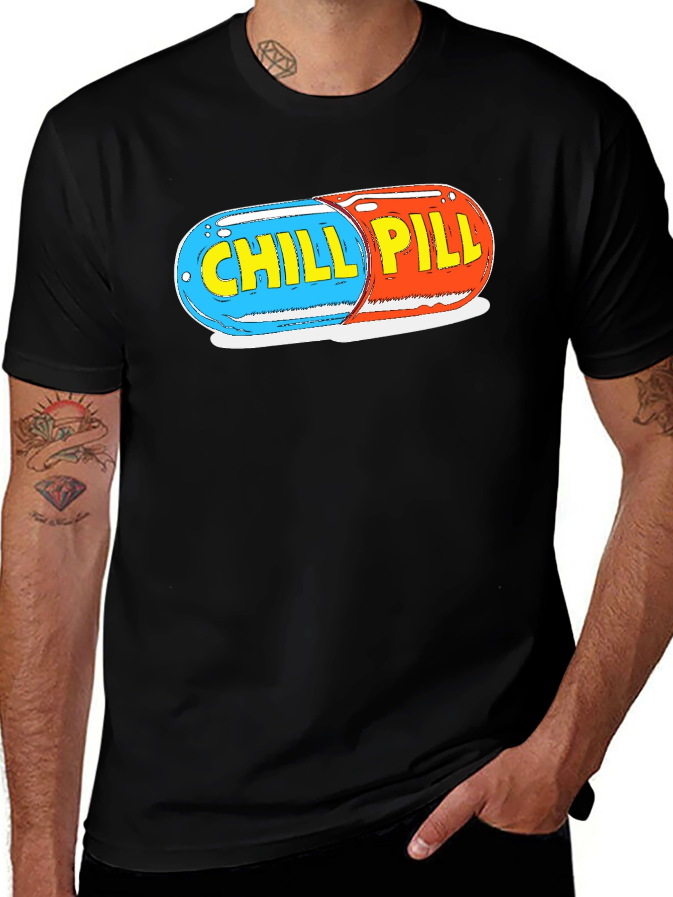 Variant 11 of Chill Pill Graphic Tee - Relaxed Fit