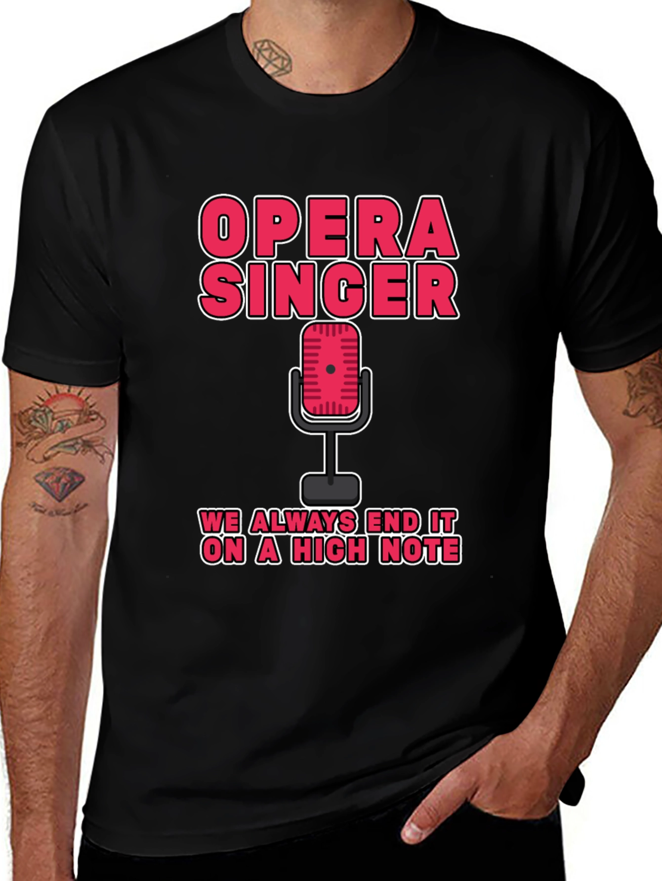 Variant 23 of Opera Singer High Note Graphic T-Shirt
