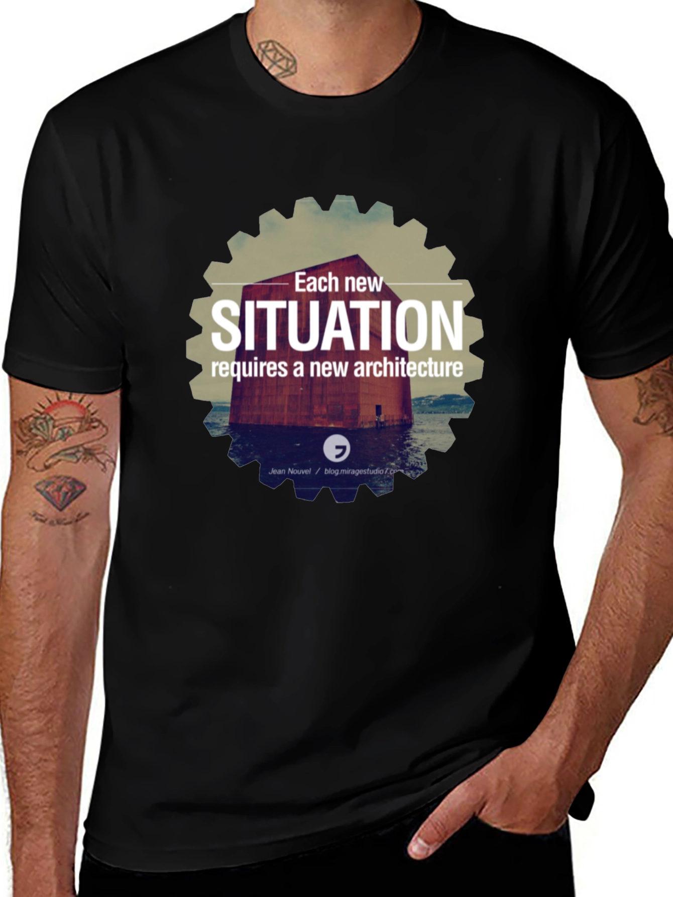 Variant 10 of Architecture Quote T-Shirt: Unique Design