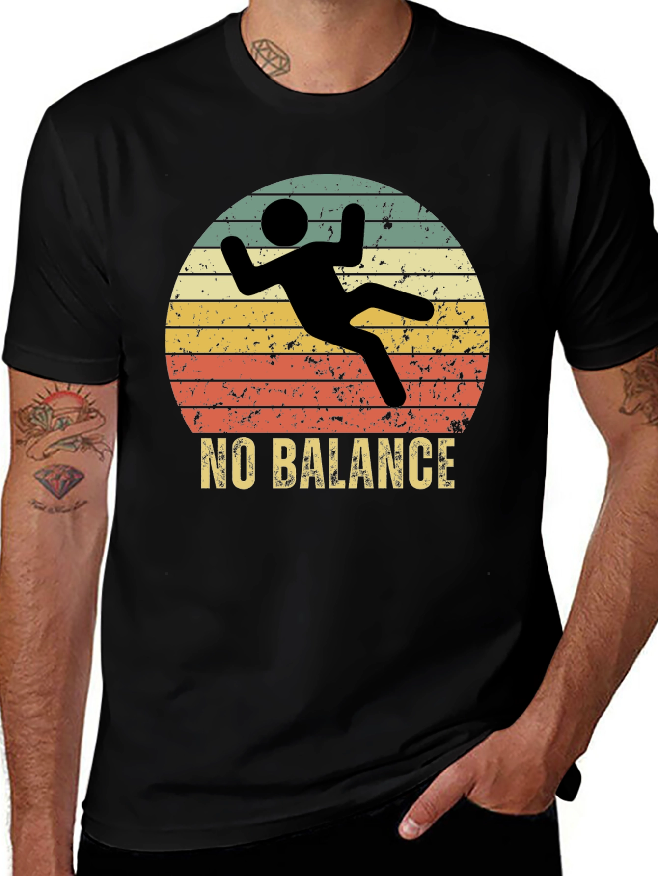 Variant 19 of No Balance Funny Graphic Tee