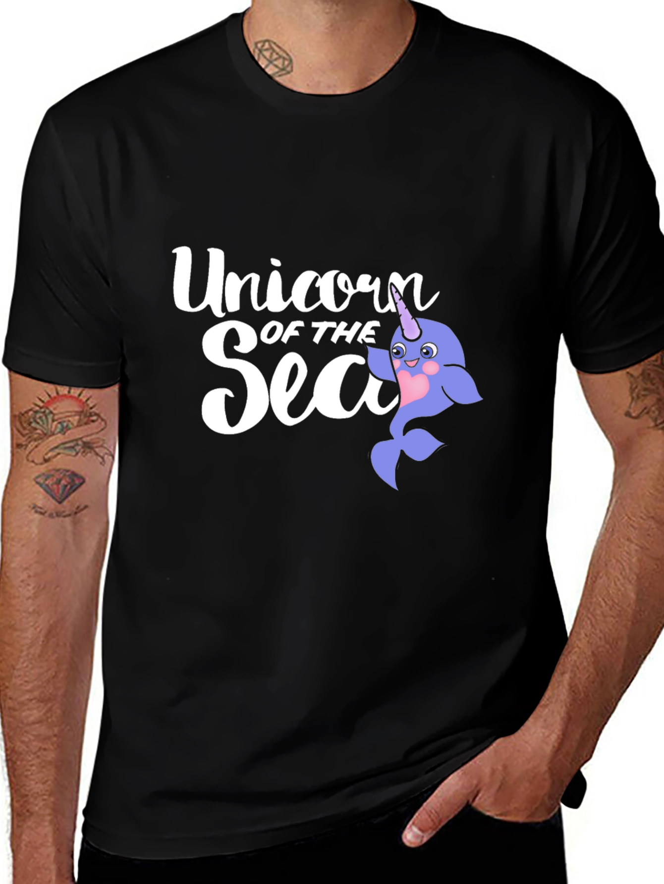 Variant 24 of Unicorn of the Sea T-Shirt - Novelty Narwhal Tee