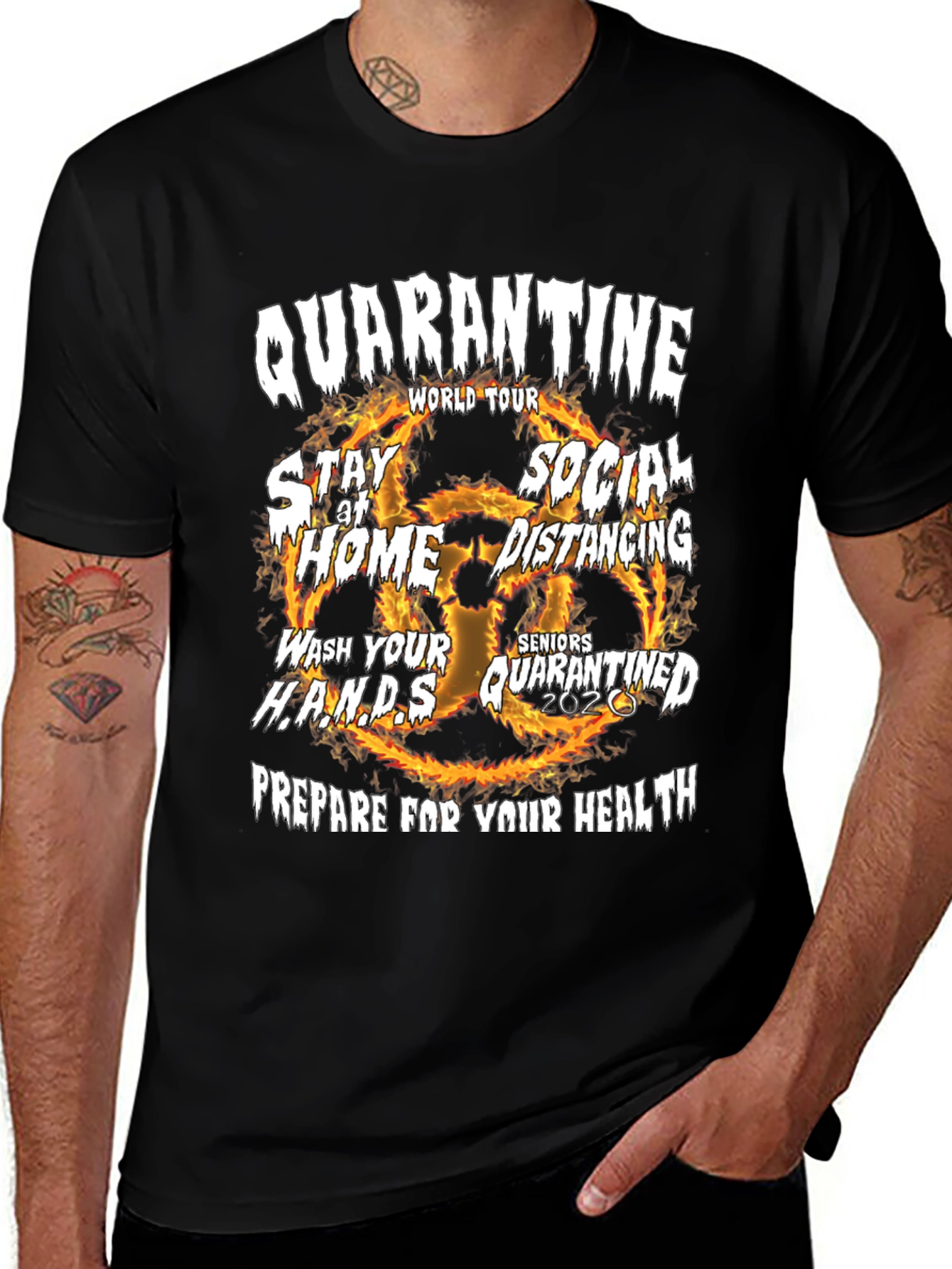 Variant 17 of Quarantine World Tour Graphic Tee