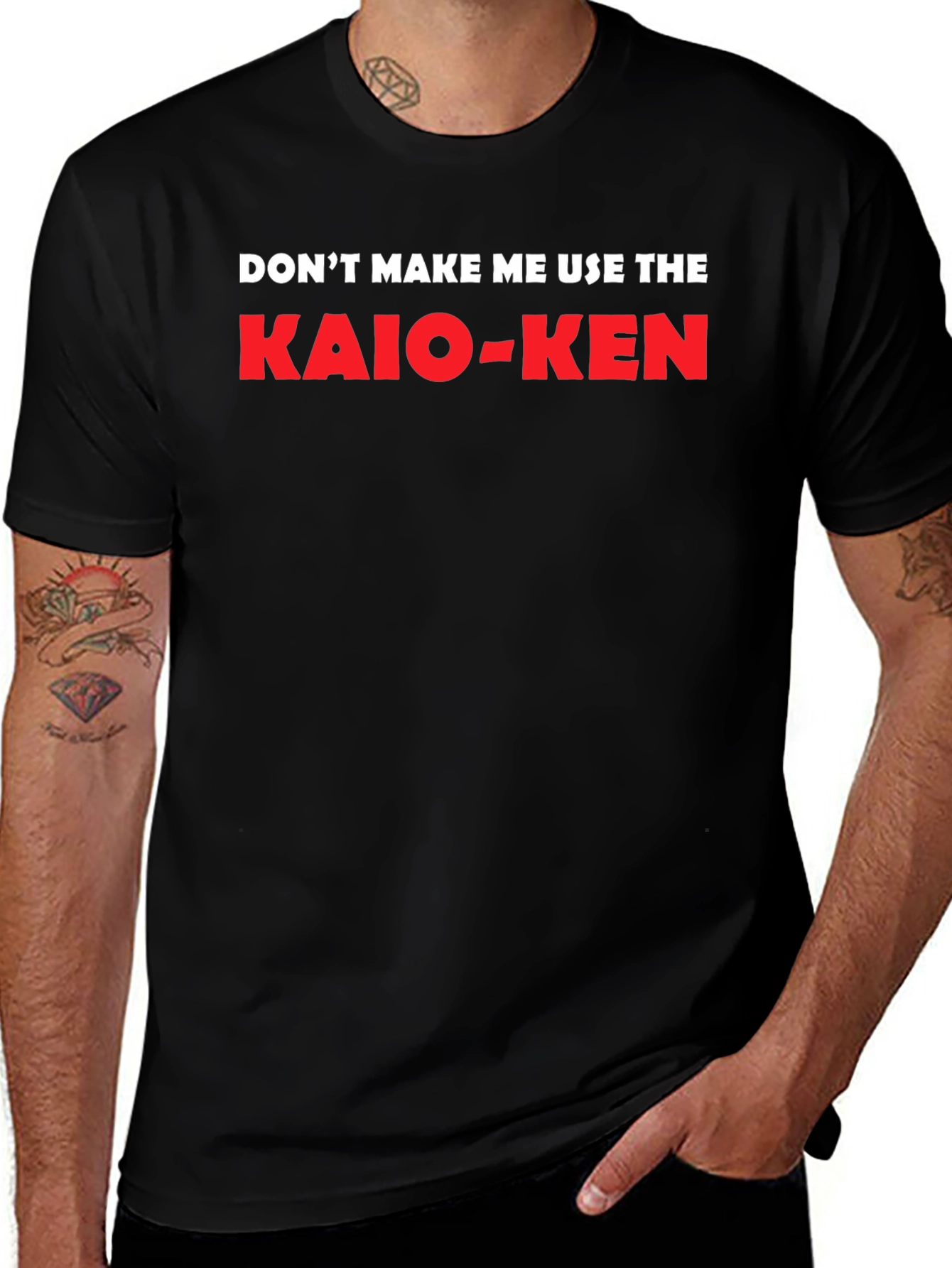 Black Kaio-Ken T-Shirt - Black Graphic Tee for Anime Fans main image