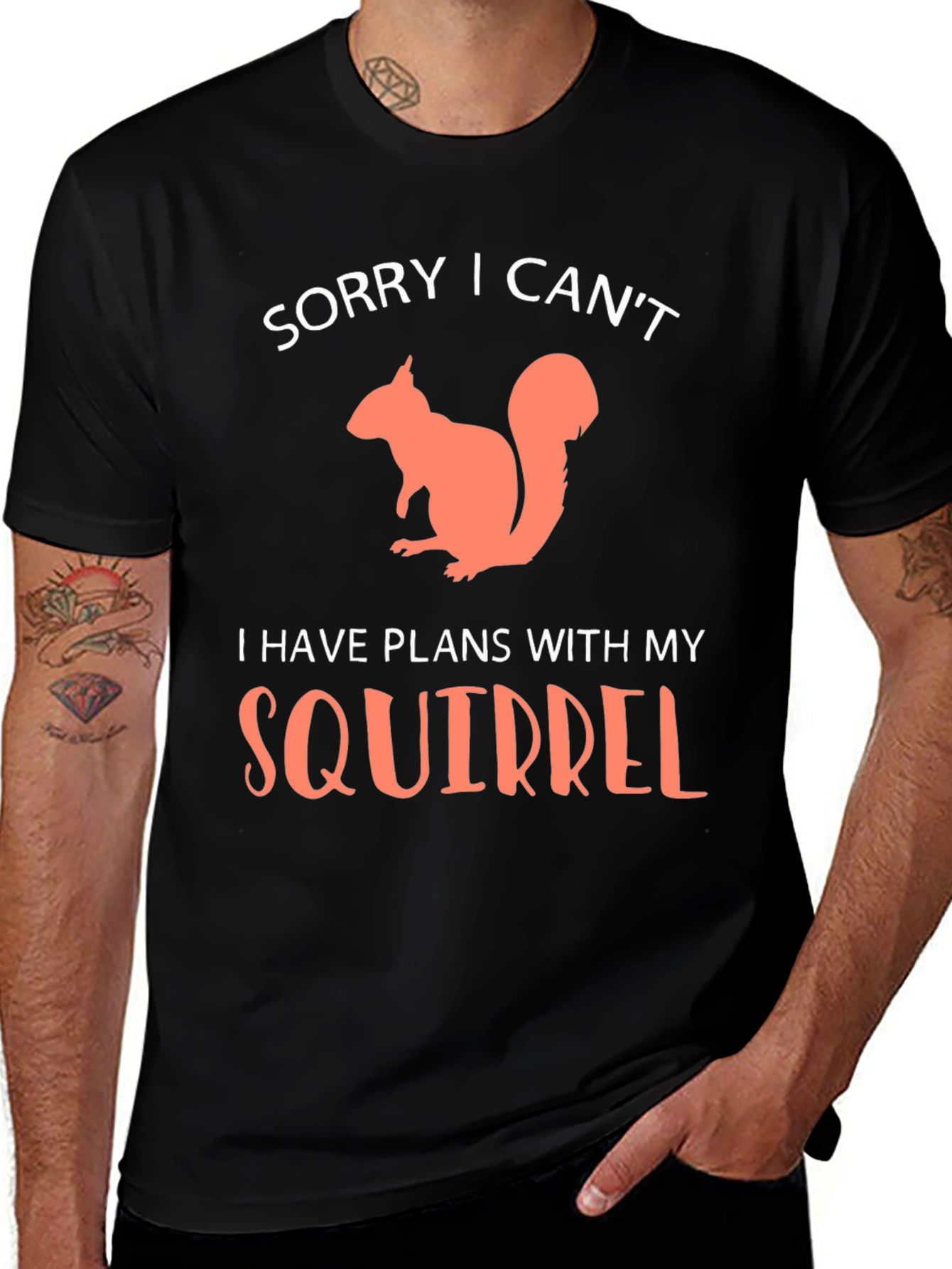 Variant 4 of Squirrel Plans Graphic T-Shirt - Funny Animal Lover Tee