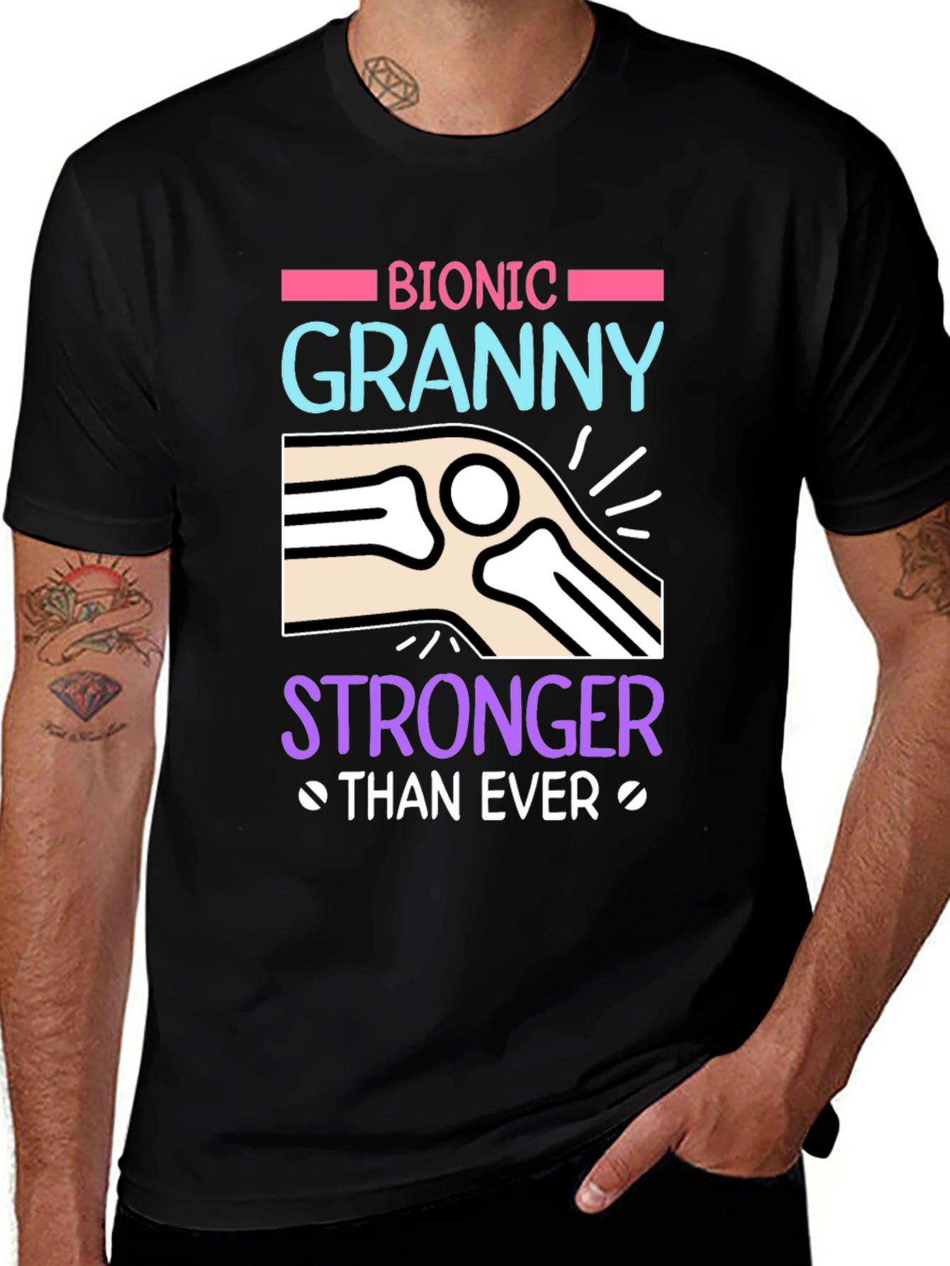 Variant 5 of Bionic Granny T-Shirt - Stronger Than Ever