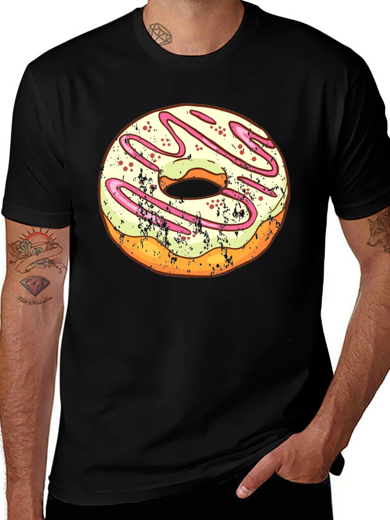 Variant 29 of Donut Graphic Tee - Casual Style