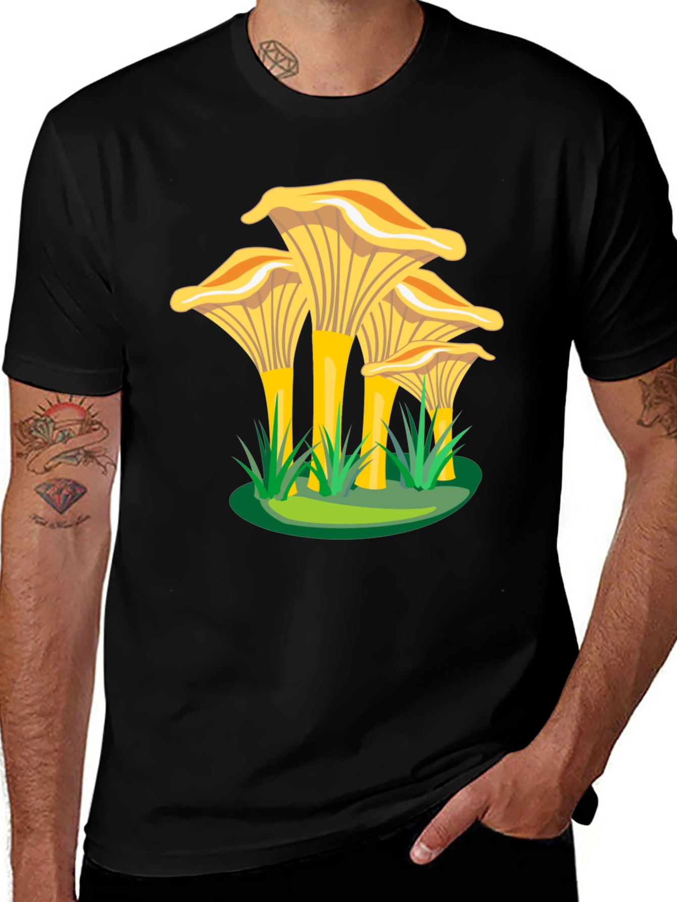 Variant 7 of Chanterelle Mushroom Graphic Tee - Nature Lover's T-Shirt