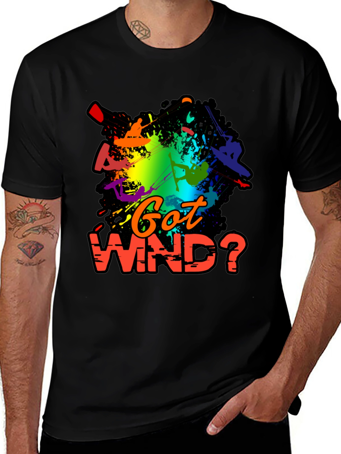 Variant 5 of Got Wind? Kitesurfing T-Shirt