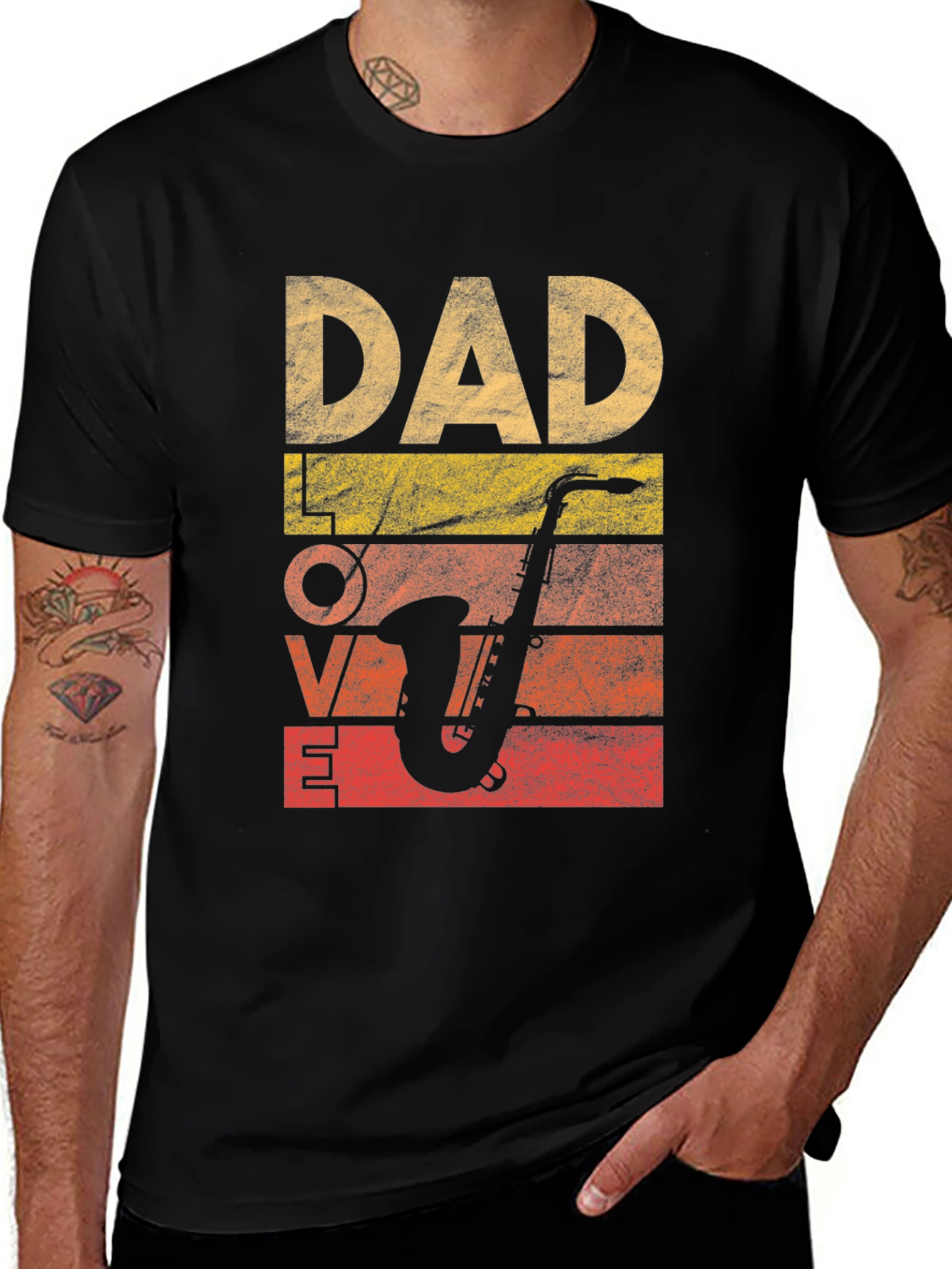Variant 8 of Dad Saxophone Graphic T-Shirt