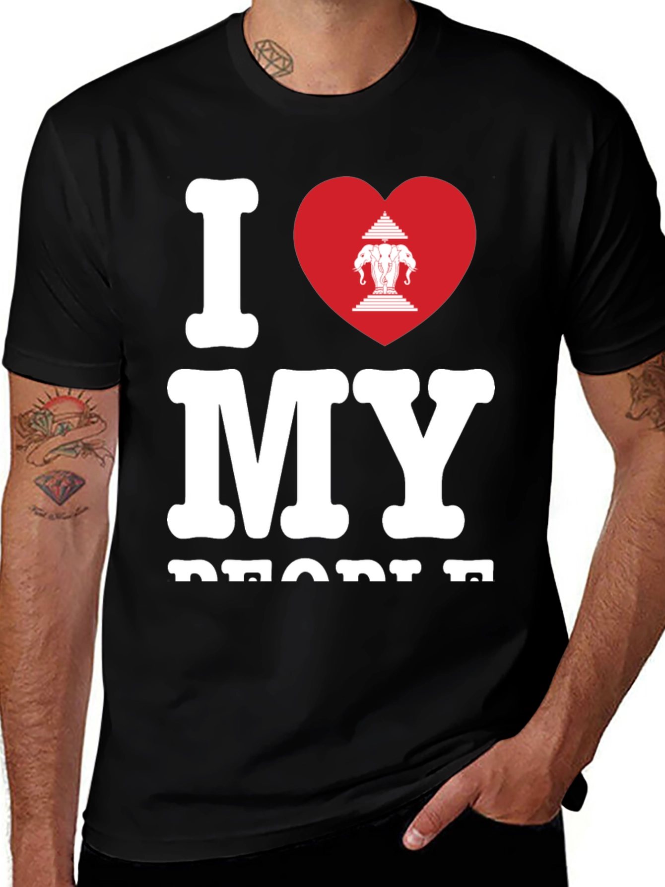 Variant 9 of I Love My People Graphic Tee