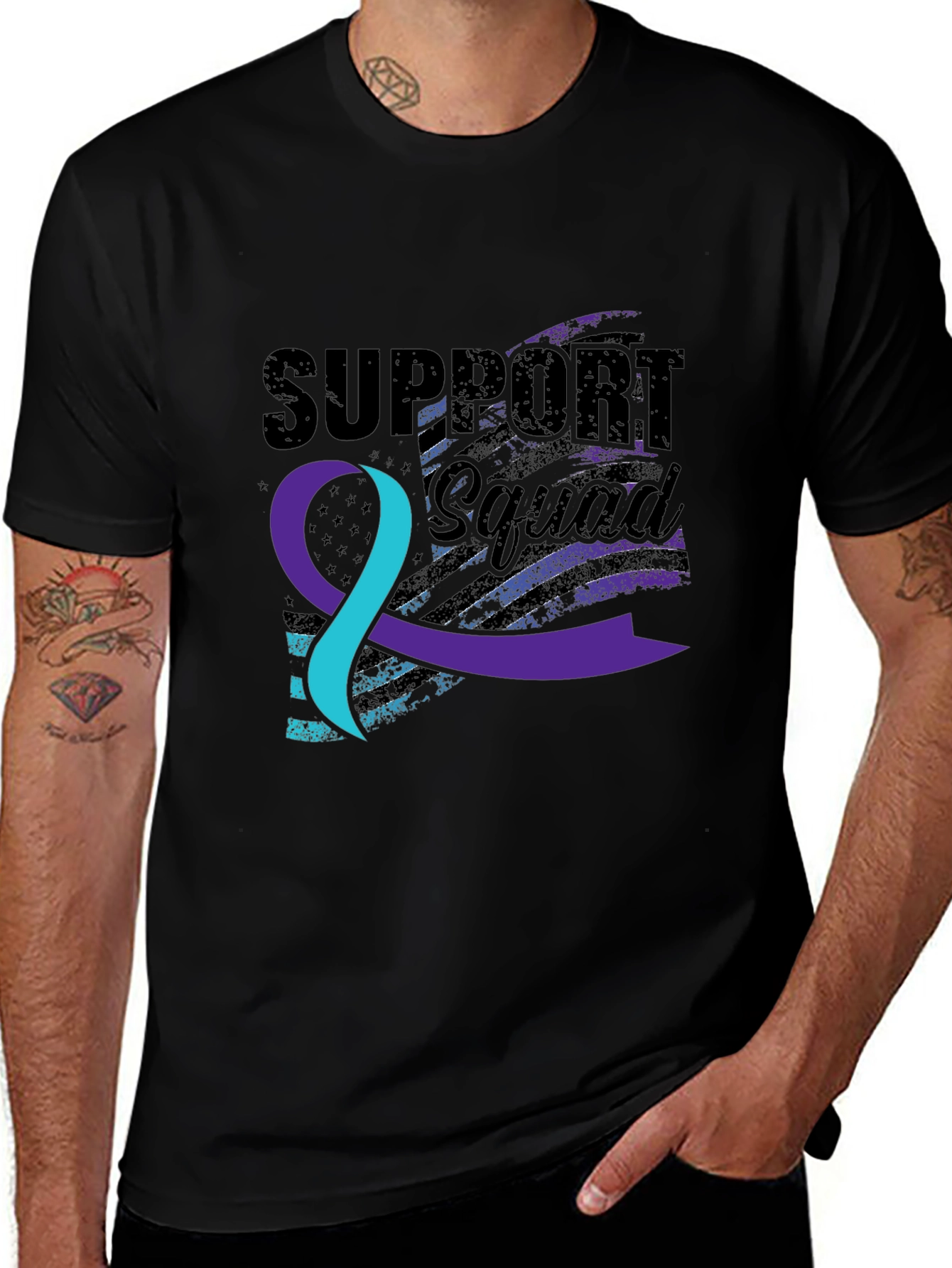 Variant 14 of Support Squad Awareness T-Shirt