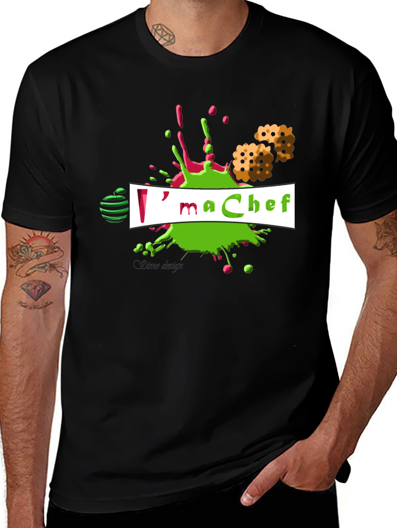Black I'm a Chef T-Shirt, Unique Design main image