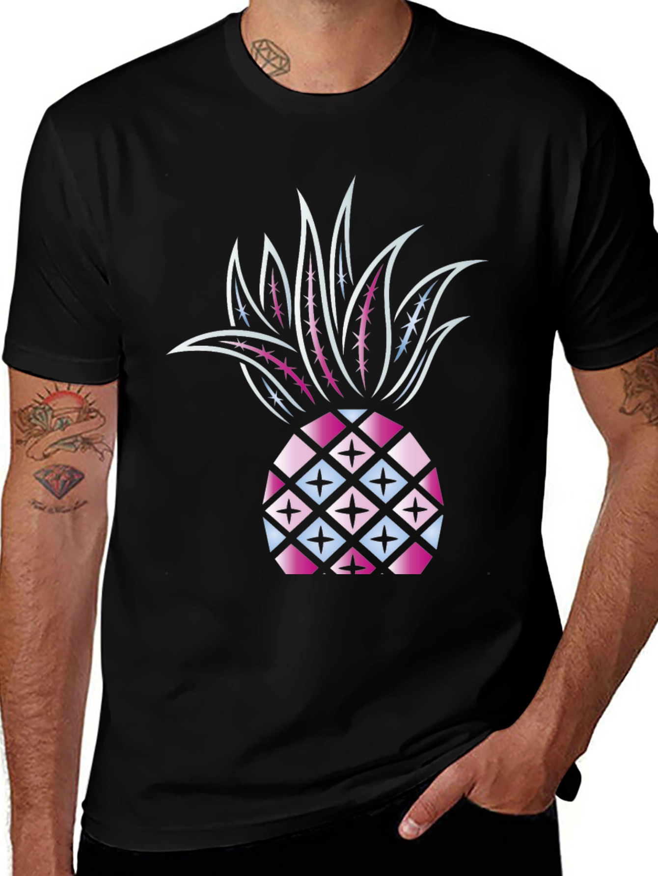 Variant 30 of Funky Pineapple Graphic T-Shirt