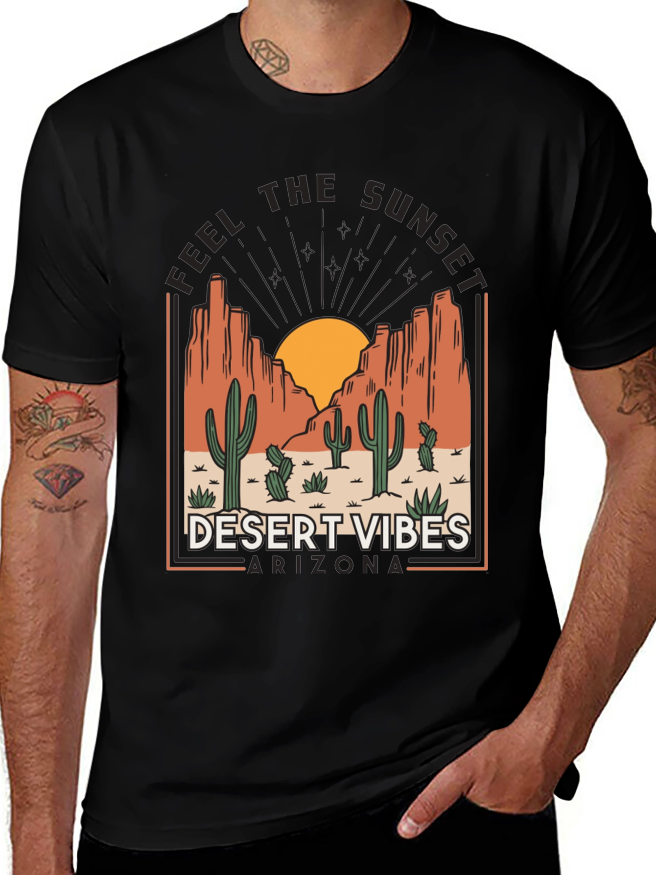 Variant 30 of Desert Vibes Arizona Graphic T-Shirt
