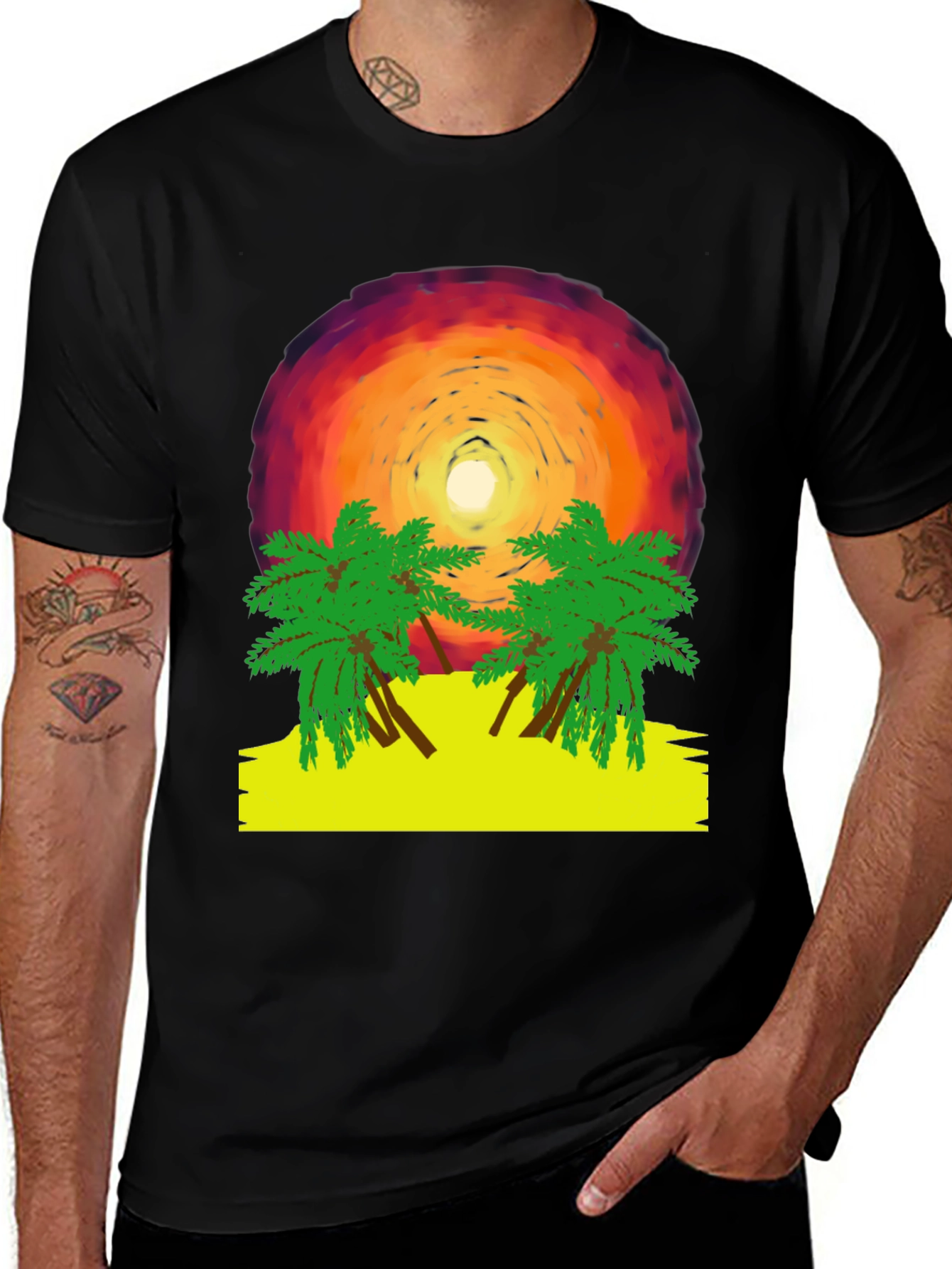 Variant 29 of Tropical Sunset T-Shirt: Beach Vibes