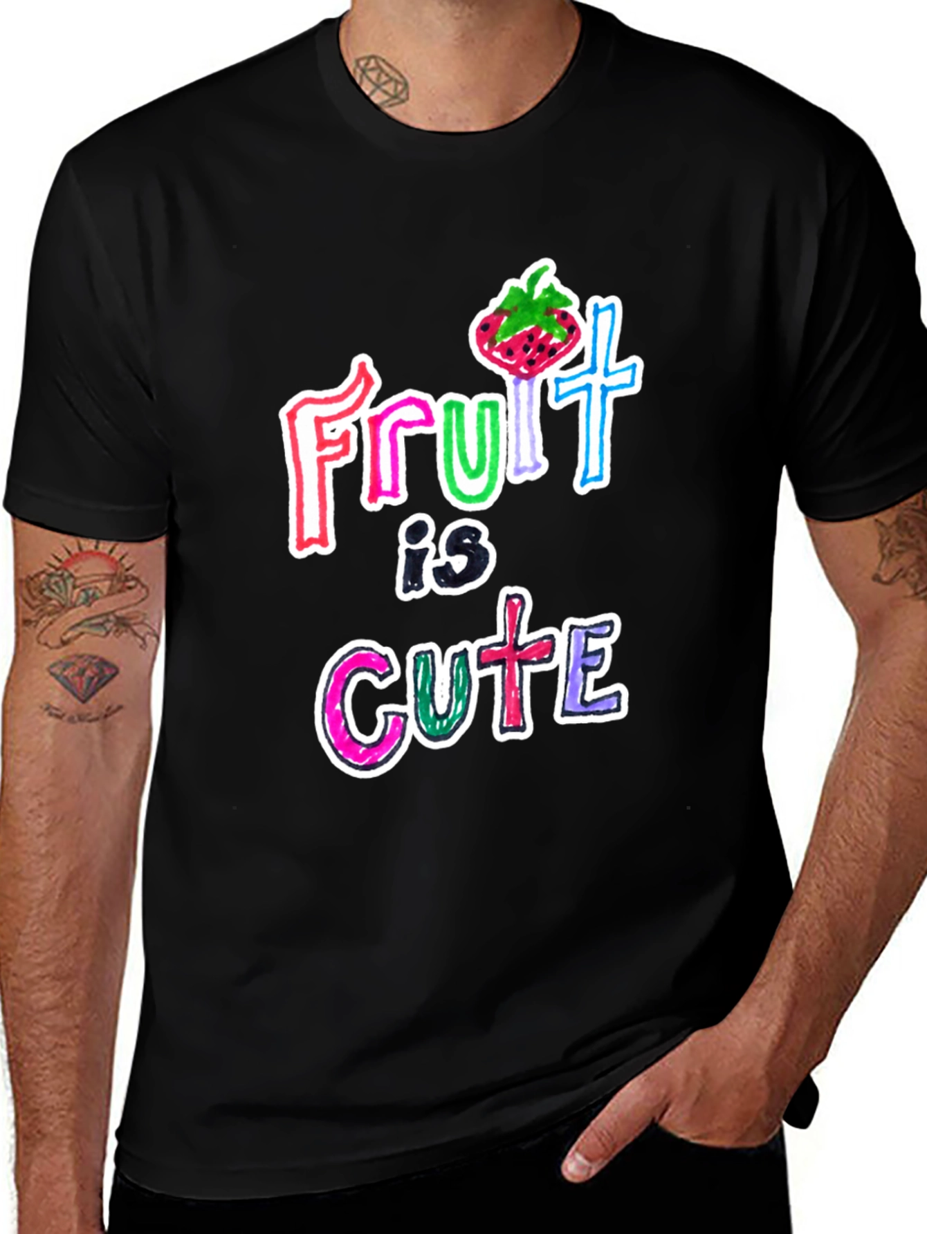 Variant 24 of Fruit Is Cute Graphic Tee - Trendy Unisex T-Shirt
