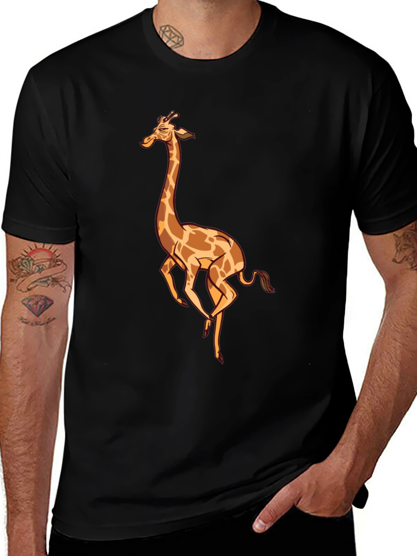 Variant 30 of Giraffe Graphic Tee - Unique Animal Print Shirt