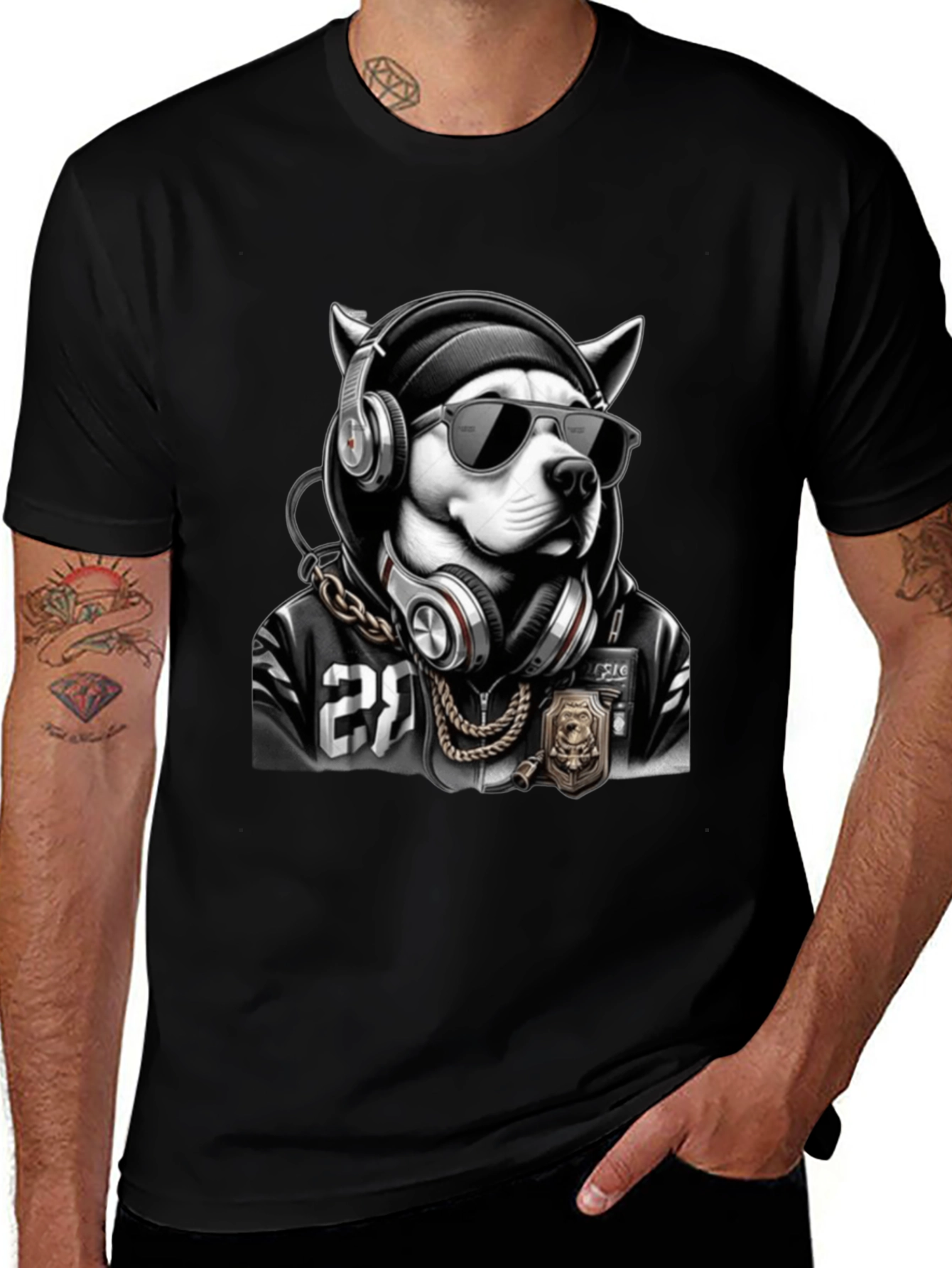 Variant 6 of Cool Dog Graphic T-Shirt