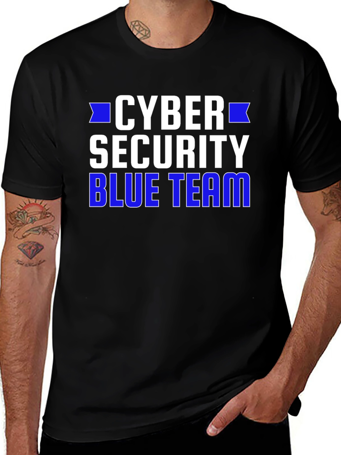 Cyber Security Blue Team Graphic T-Shirt