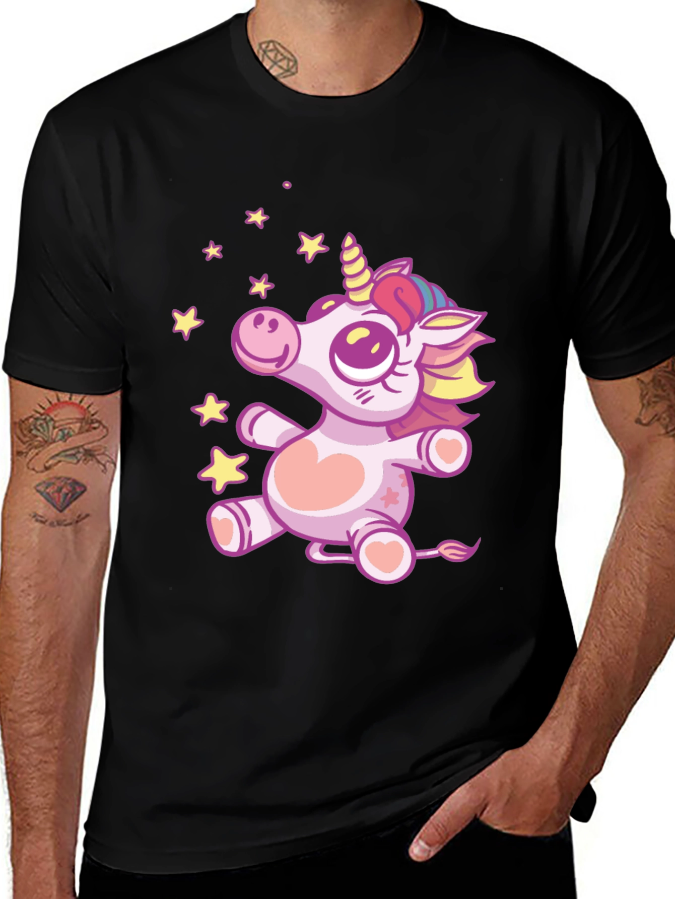 Variant 4 of Unicorn Stars Graphic Tee