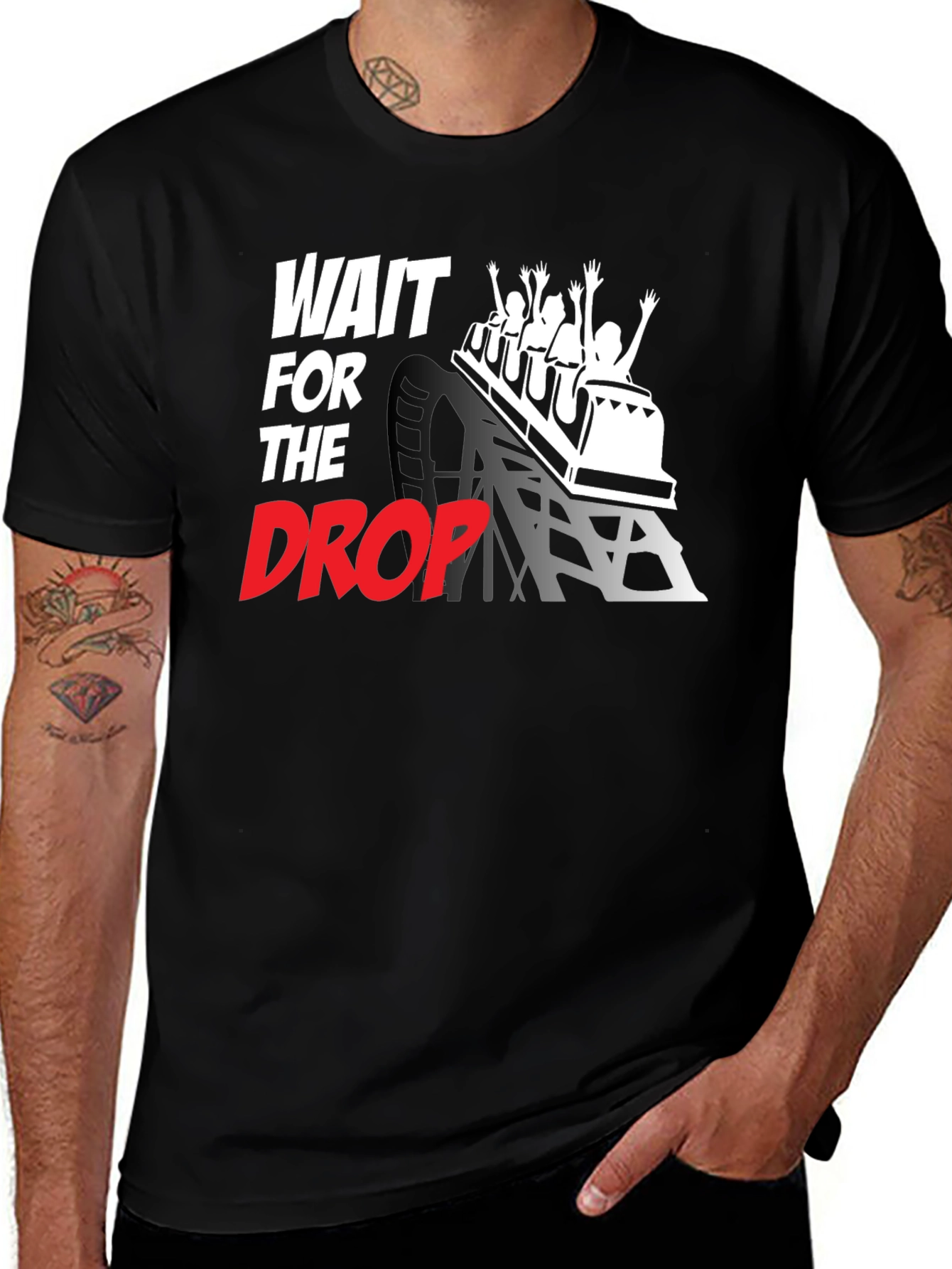Variant 19 of Wait for the Drop Thrill Ride T-Shirt