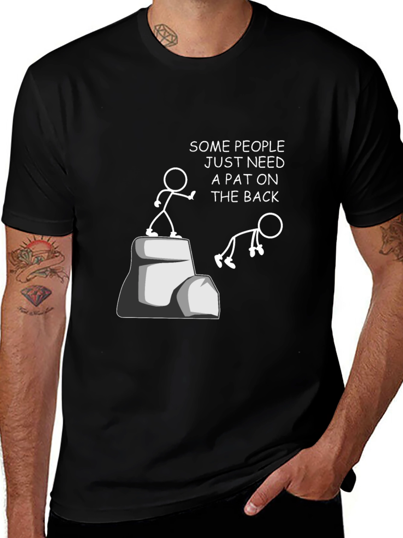Variant 4 of Pat on the Back Humor T-Shirt