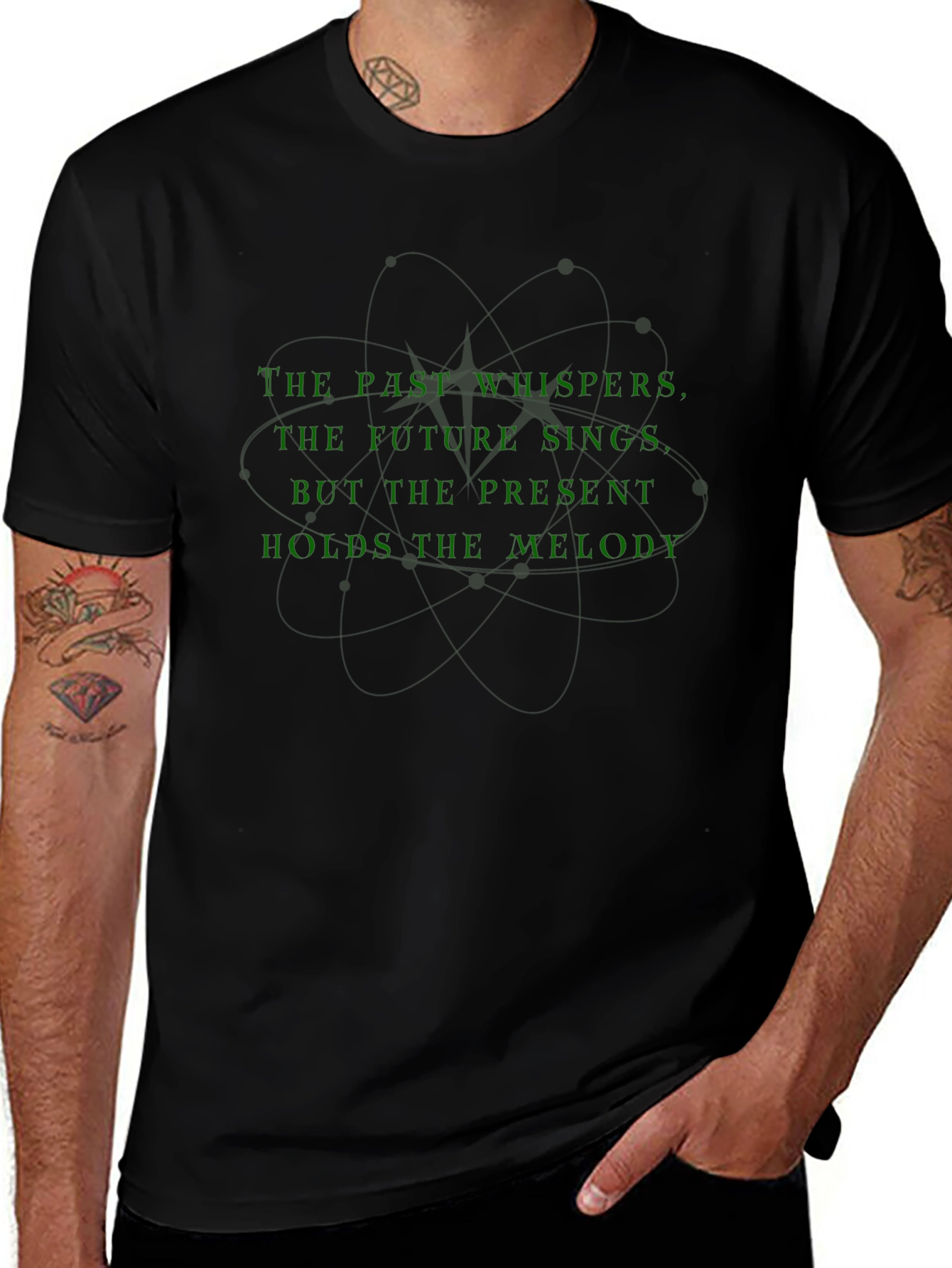 Variant 14 of Inspirational Quote Black T-Shirt