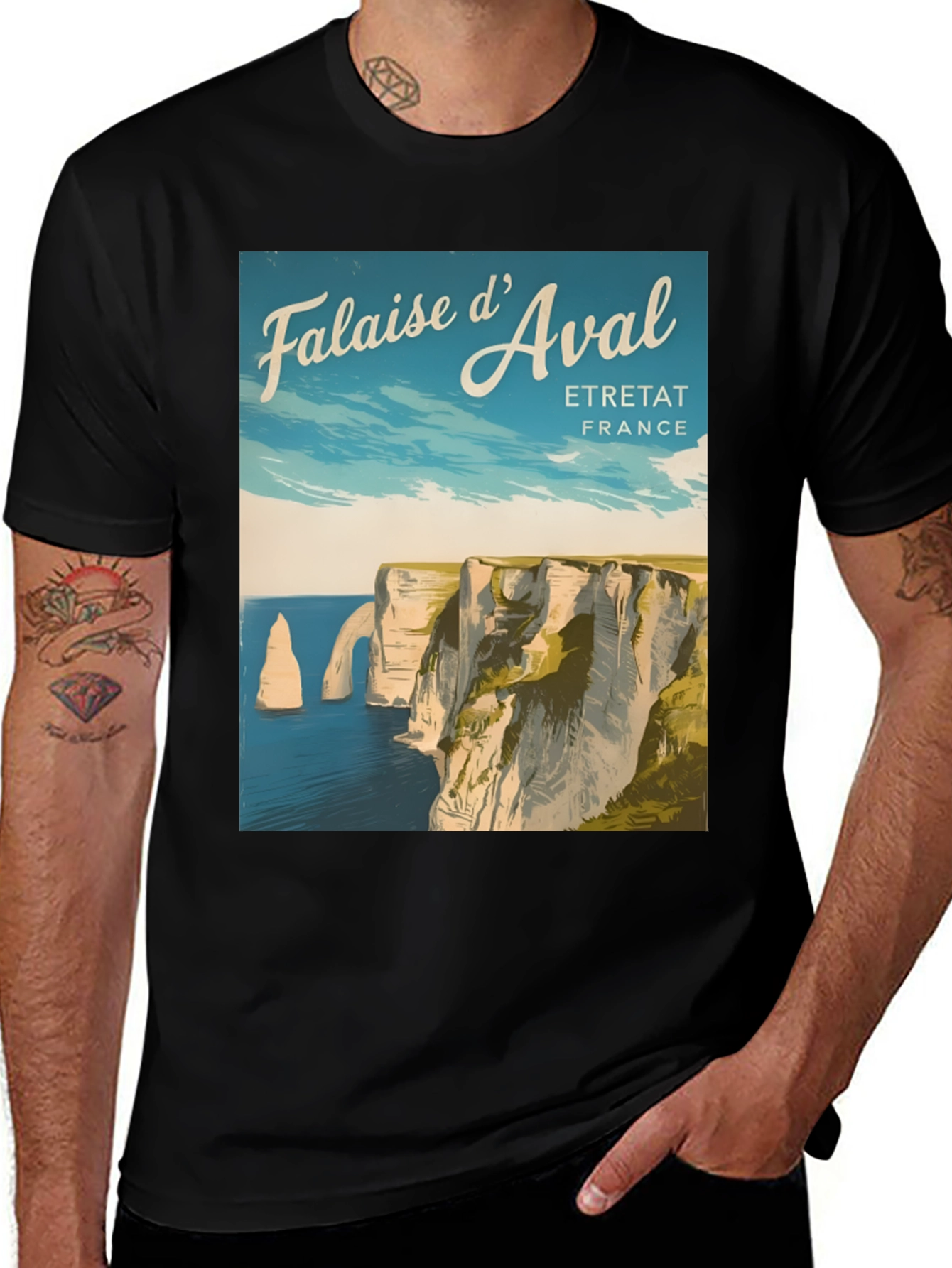 Variant 30 of Falaise d'Aval Etretat France T-Shirt