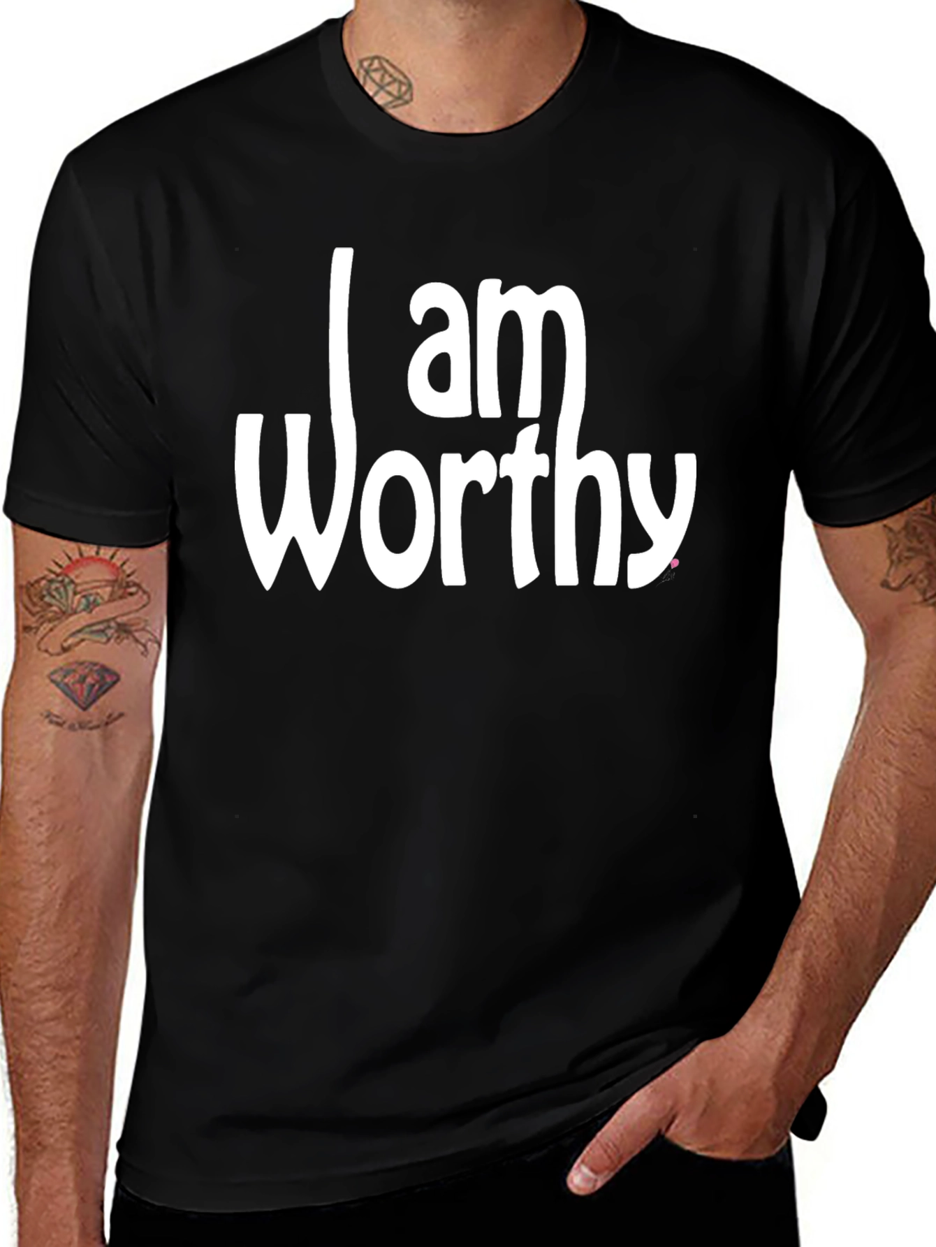 Variant 10 of I Am Worthy Graphic Print T-Shirt