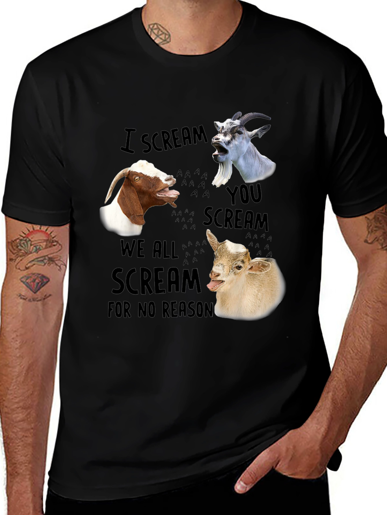 Variant 23 of Goat Scream T-Shirt