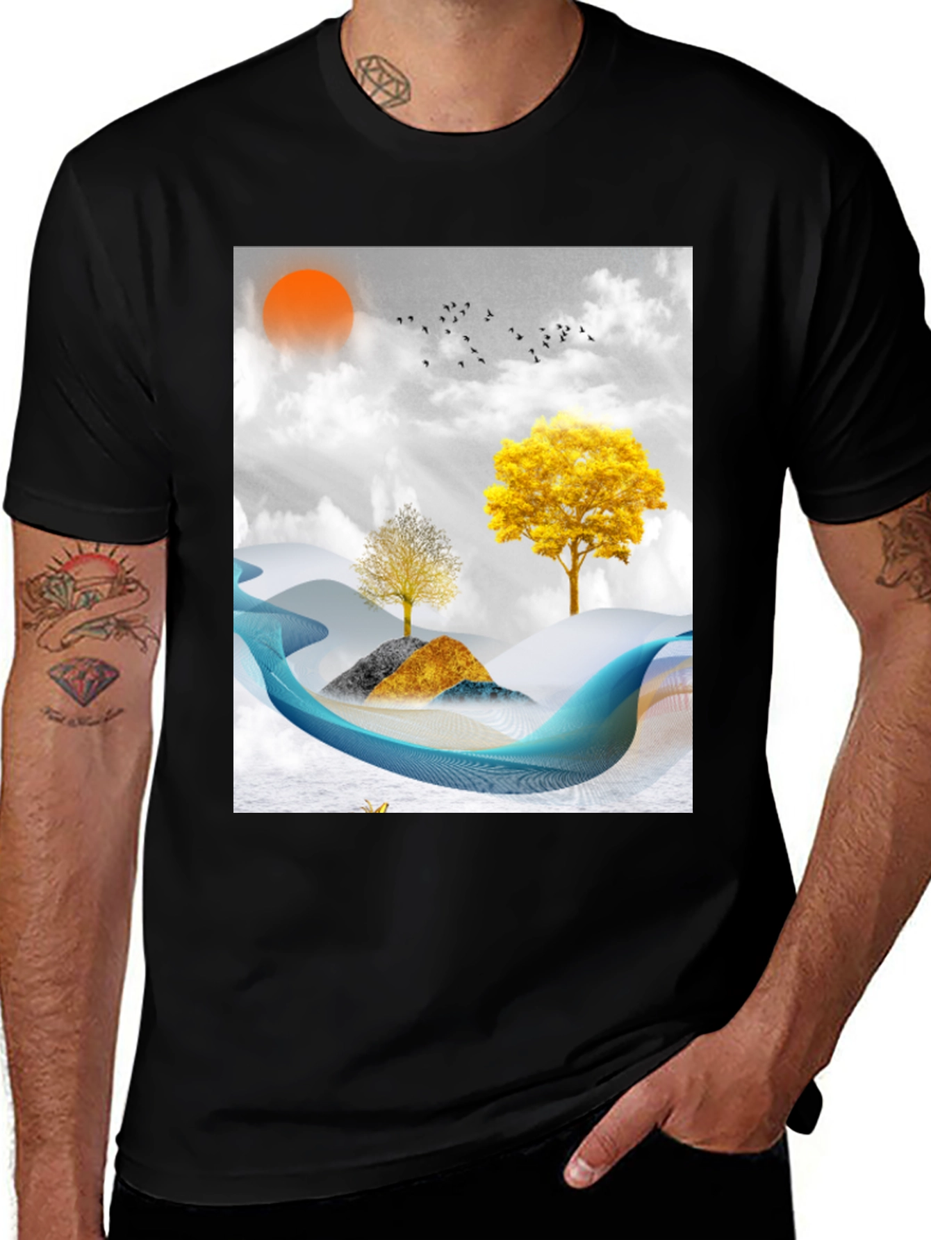 Variant 12 of Nature Landscape Graphic Tee