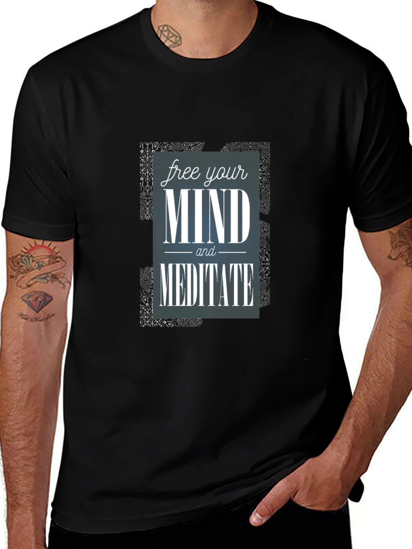 Variant 14 of Free Your Mind Meditation Graphic Tee