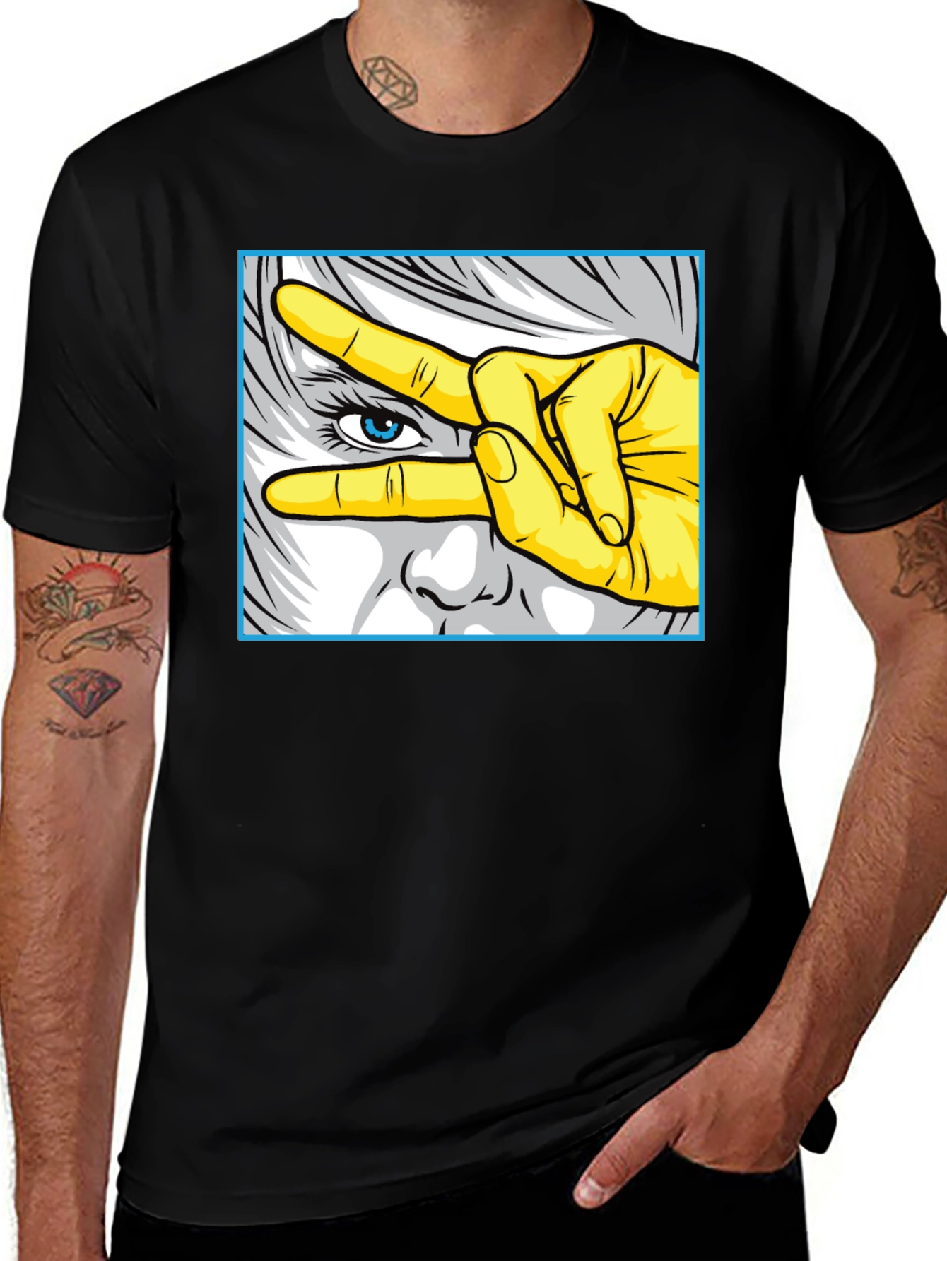 Variant 5 of Cool Graphic Tee - Eye See You Design