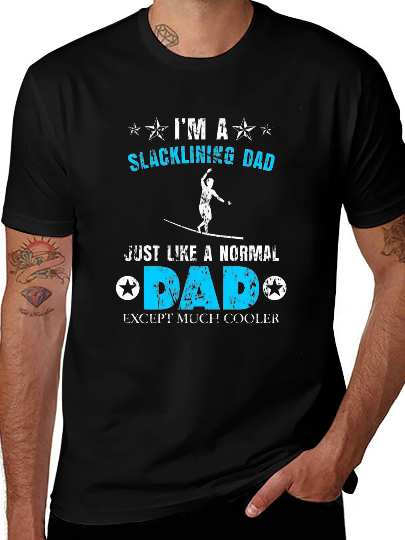 Variant 18 of Slacklining Dad T-Shirt - Cool Father's Day Gift