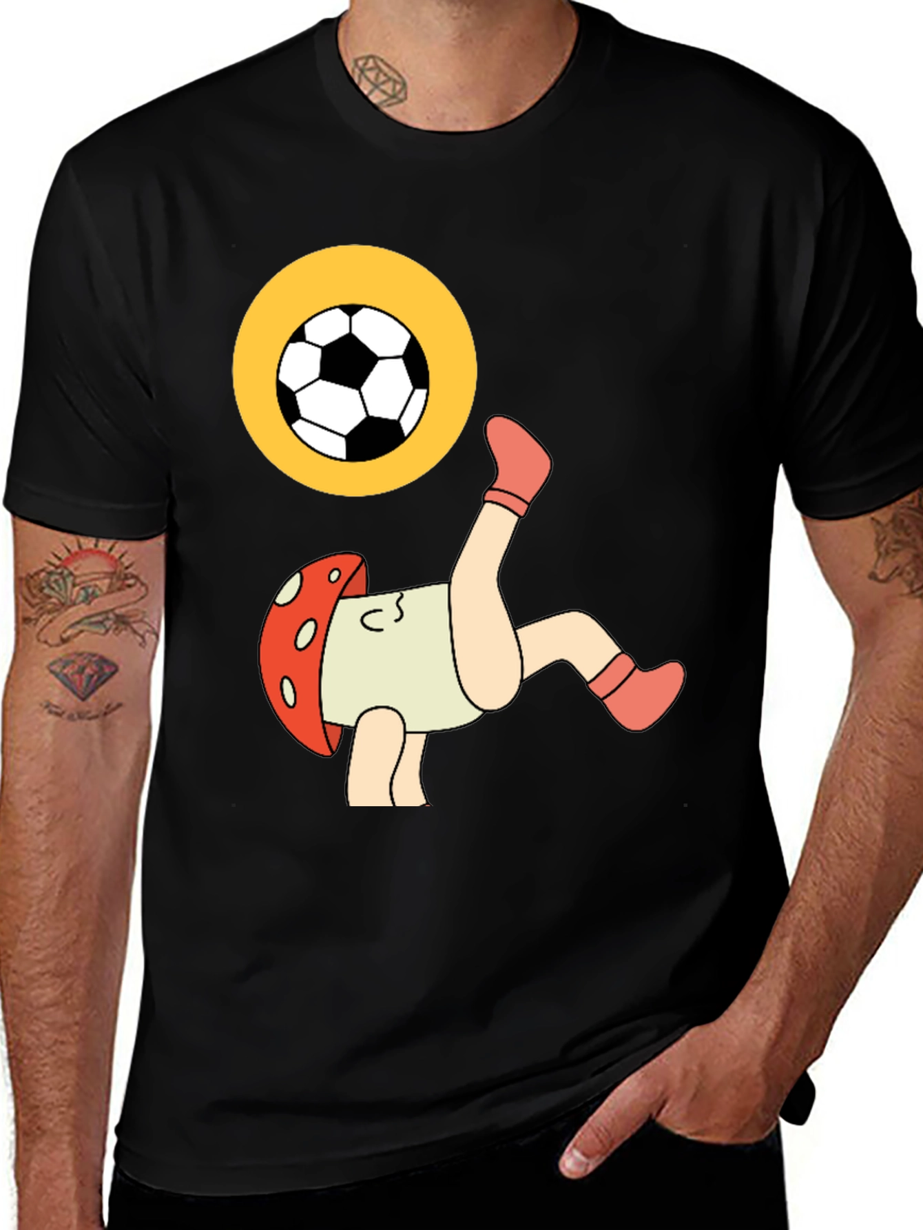 Variant 25 of Mushroom Soccer Player Graphic Tee