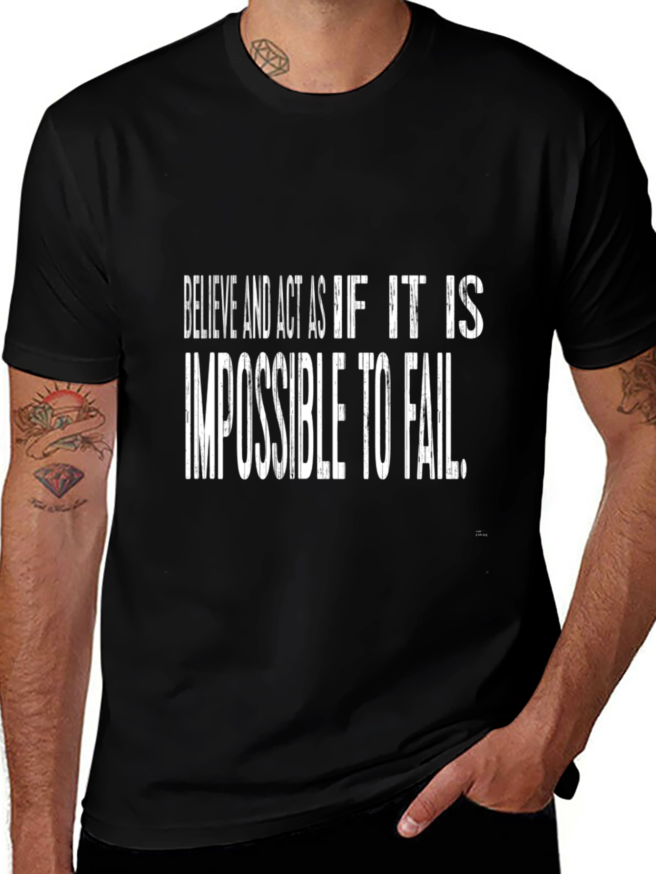 Variant 29 of Motivational T-Shirt: Believe, Act, Achieve