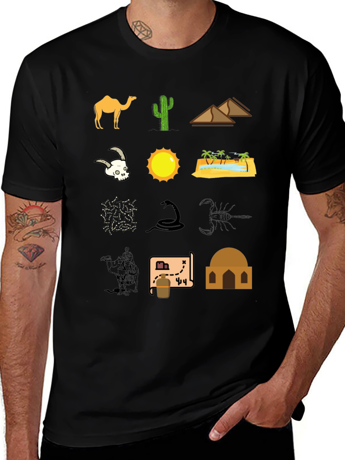 Variant 26 of Desert Icon T-Shirt - Black Graphic Tee