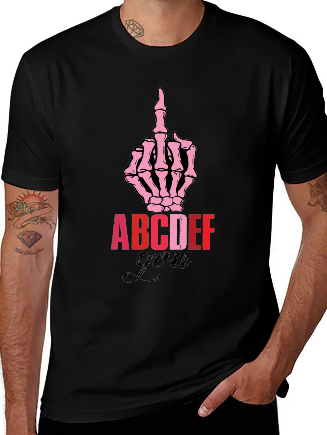 Variant 10 of ABCDEF You Graphic Tee