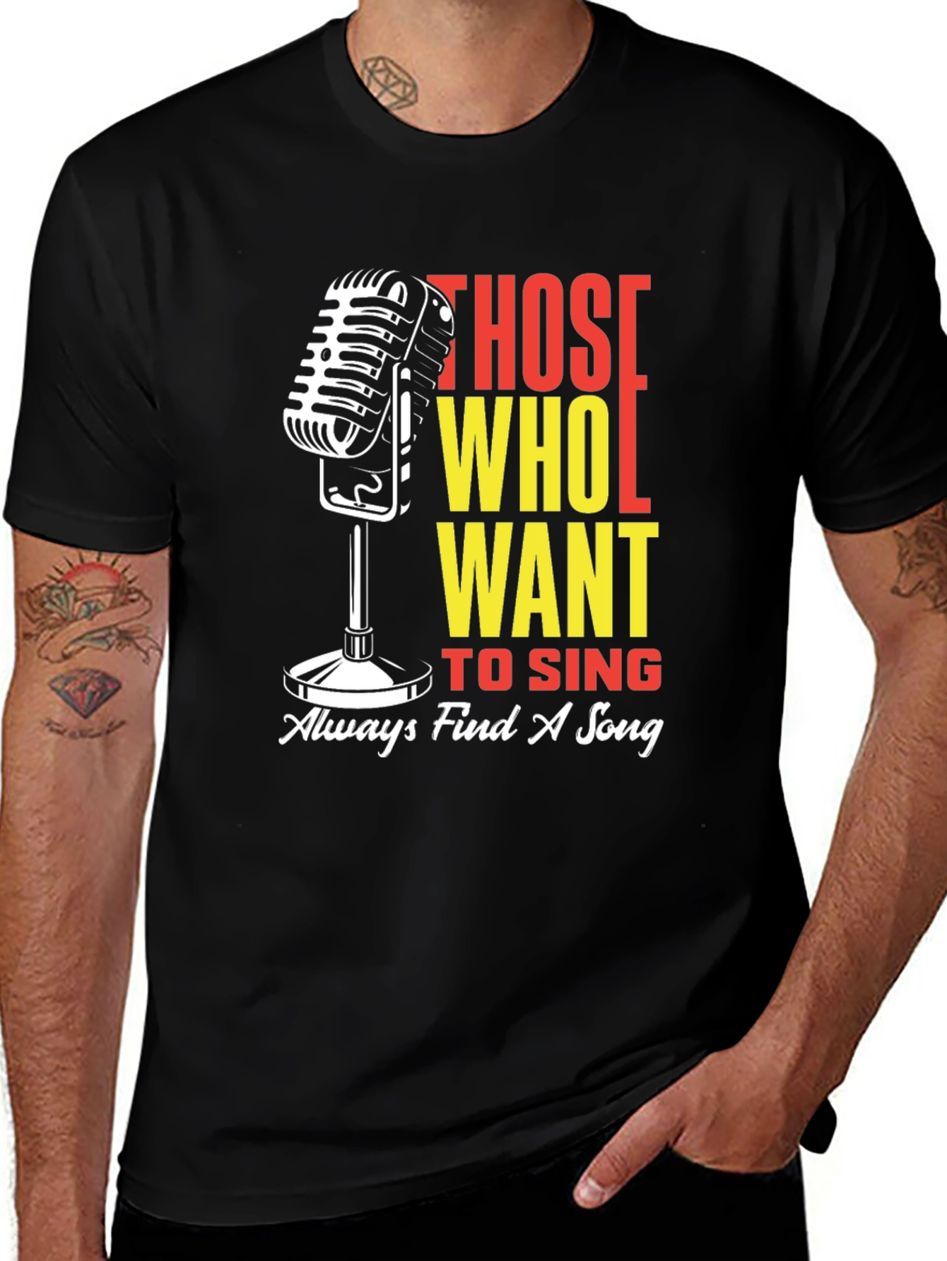 Singer's Tee: Those Who Want to Sing Find A Song